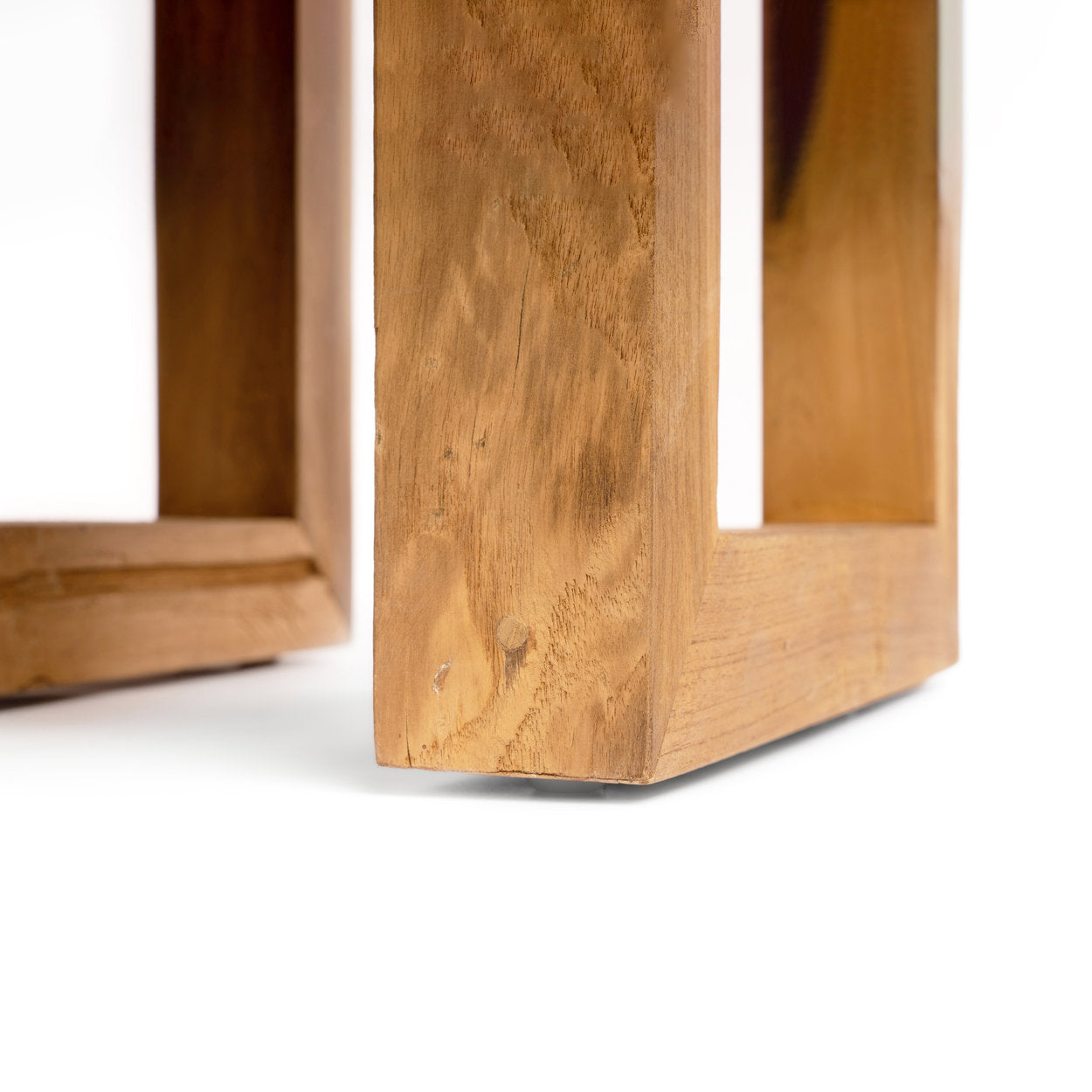 Teak wood side table Natural
