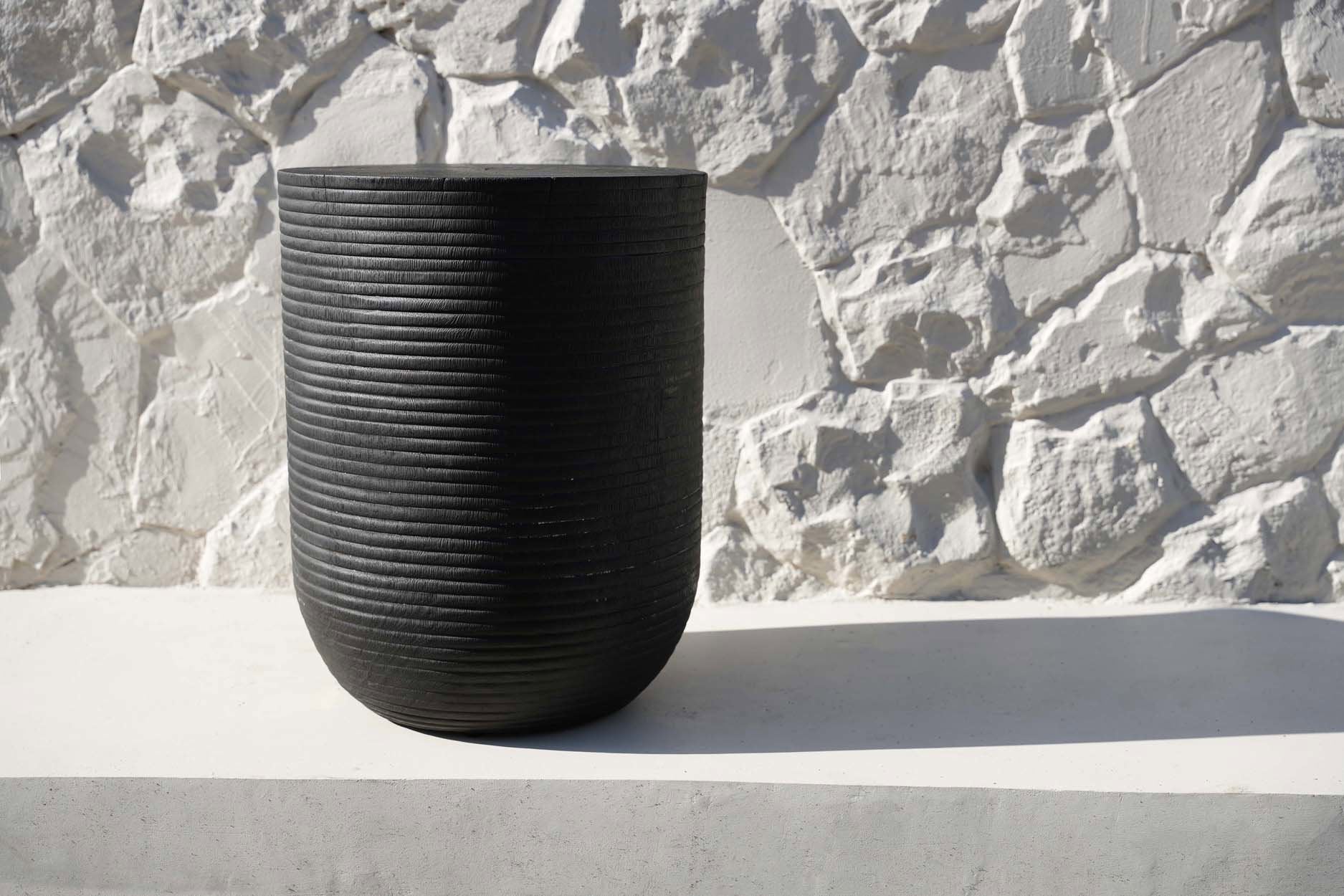 The Buntuk Stool Black ø35cm