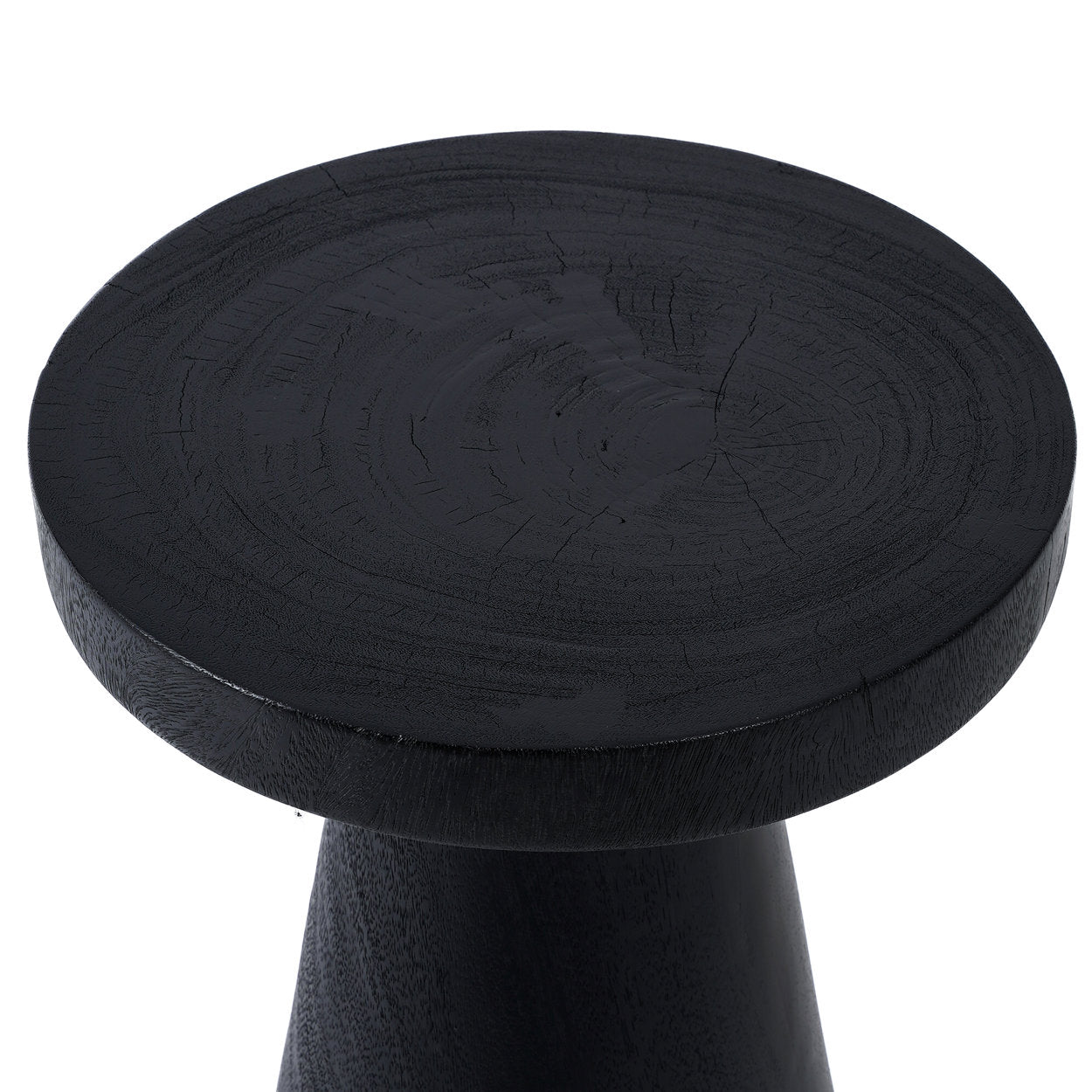 Der Fiji Beistelltisch Schwarz ø40cm 