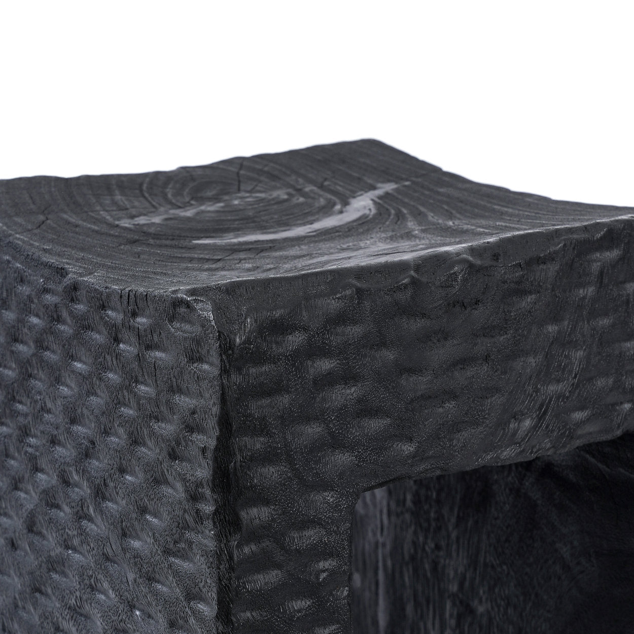 The Montano stool Black ø38cm