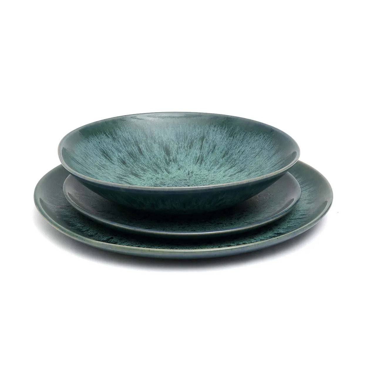 Aqua Salad Plate Blue ø22cm