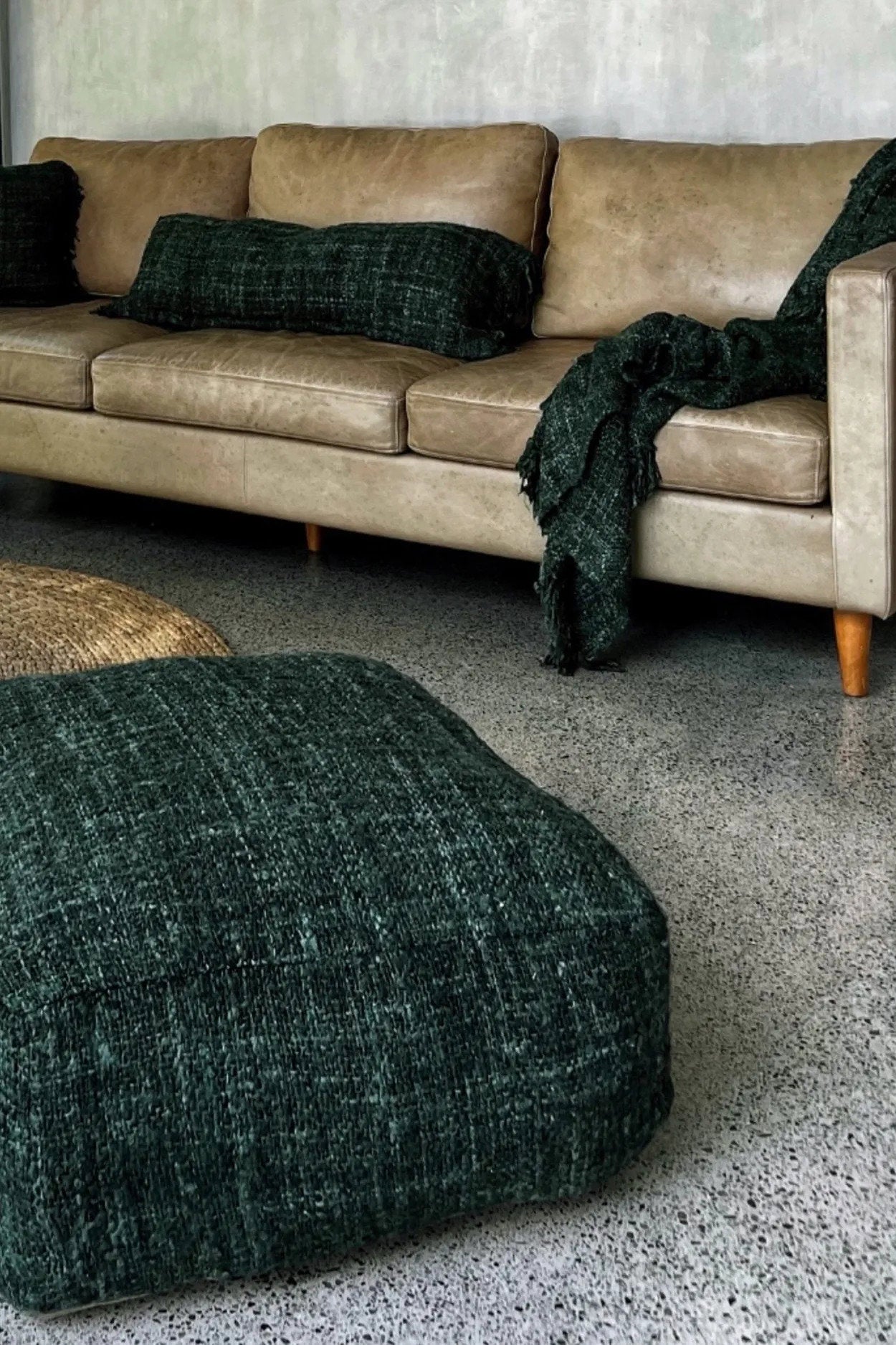 The Oh My Gee Seat Cushion Cotton Forest Green