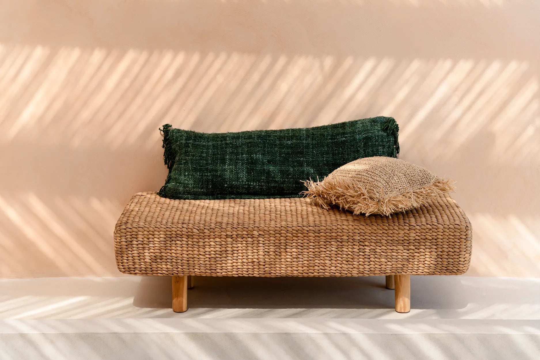 La fodera per cuscino Oh My Gee cotone verde bosco 35x100cm