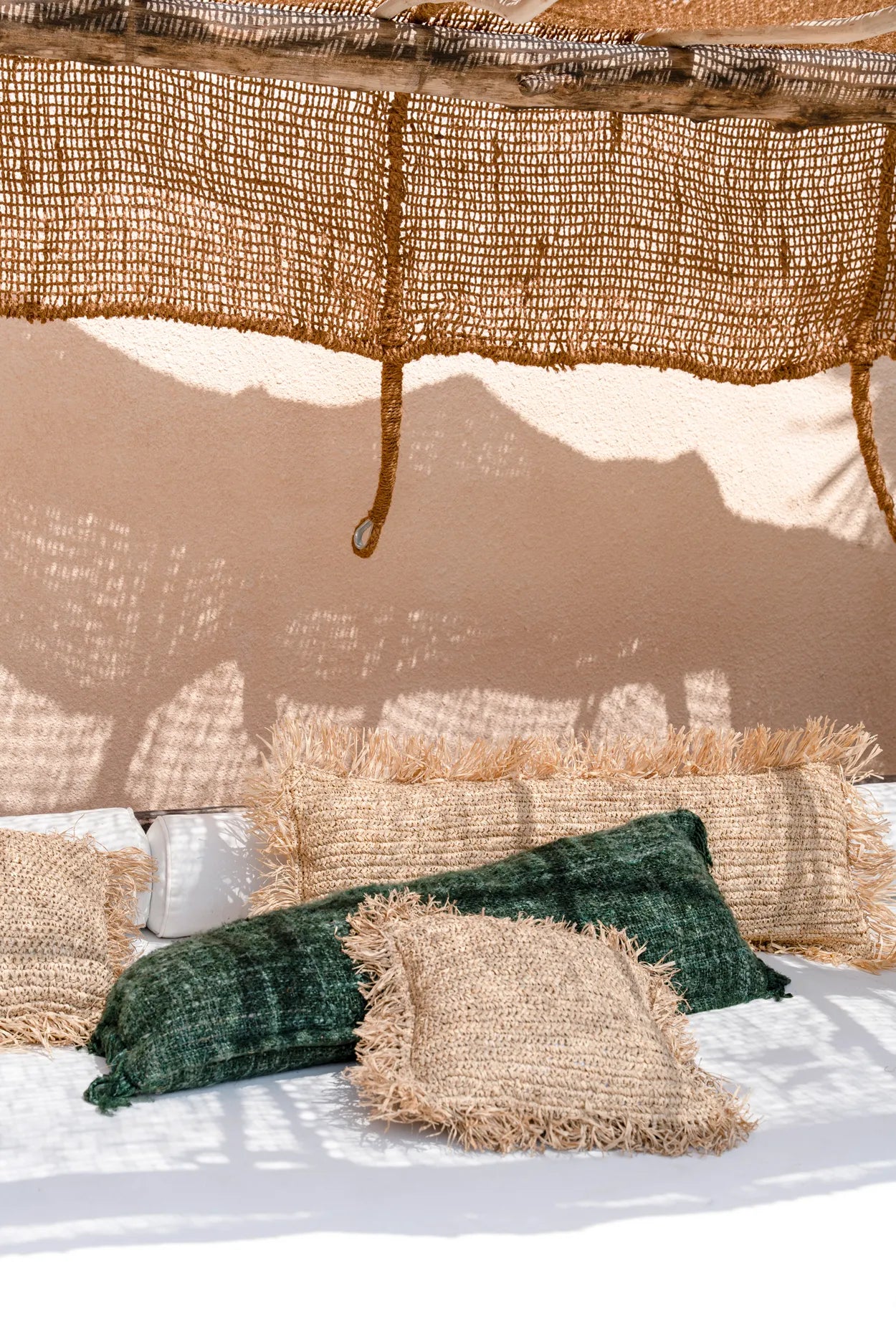 La fodera per cuscino Oh My Gee cotone verde bosco 35x100cm