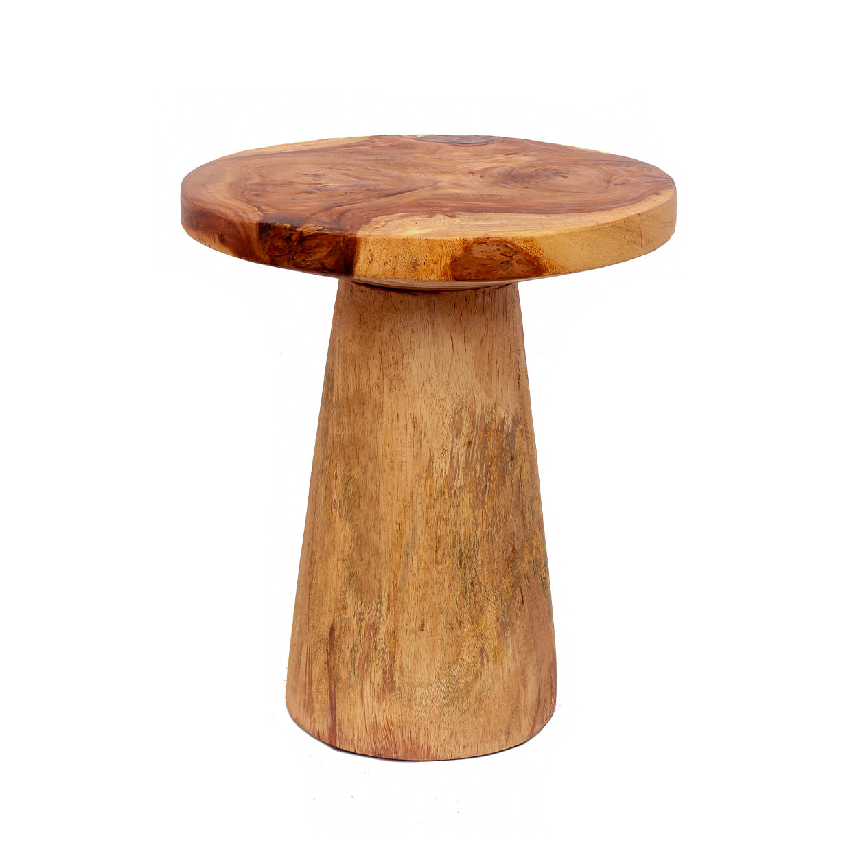 Der Timber Conic Beistelltisch Natur ø50cm