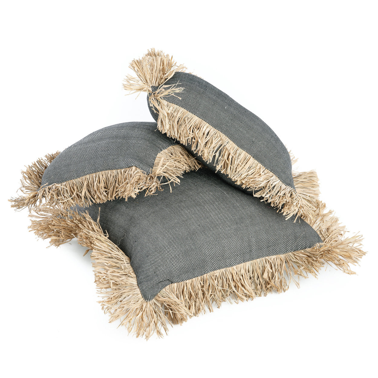 The Cotton Bonita Pillowcase Nature Black 60x60cm