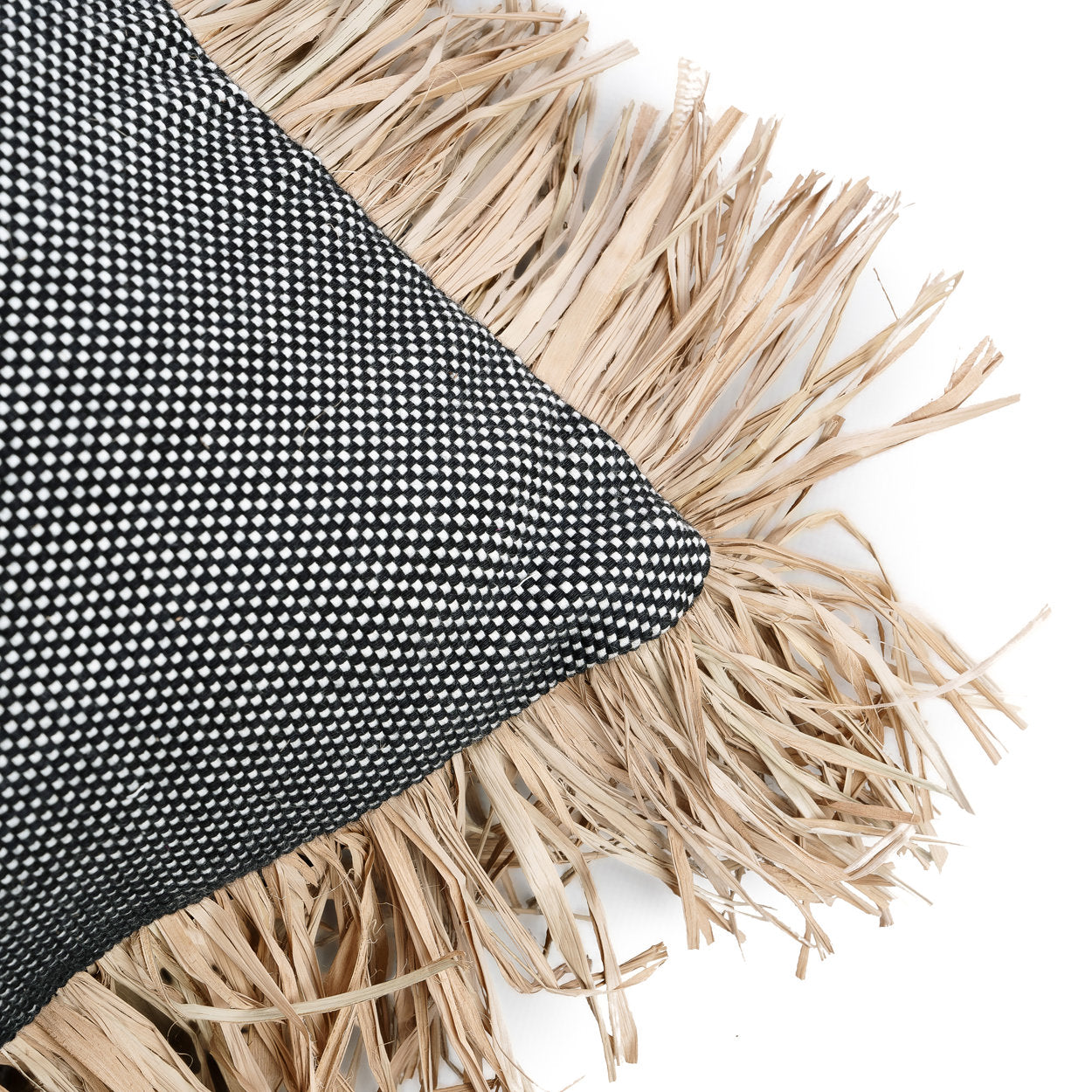 Der Cotton Bonita Kissenbezug Natur Schwarz 30x50cm