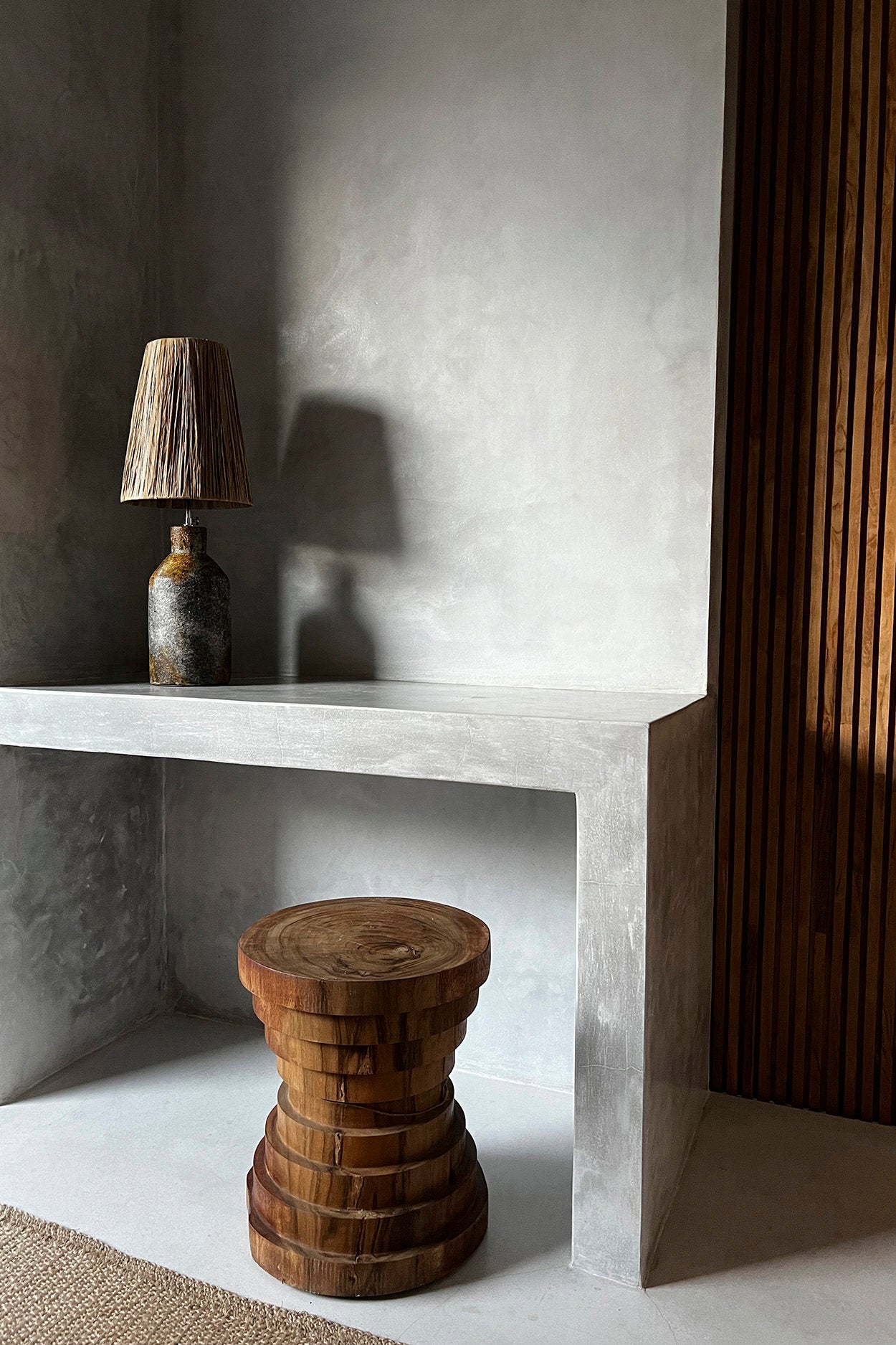 The Mazu stool Nature ø40cm