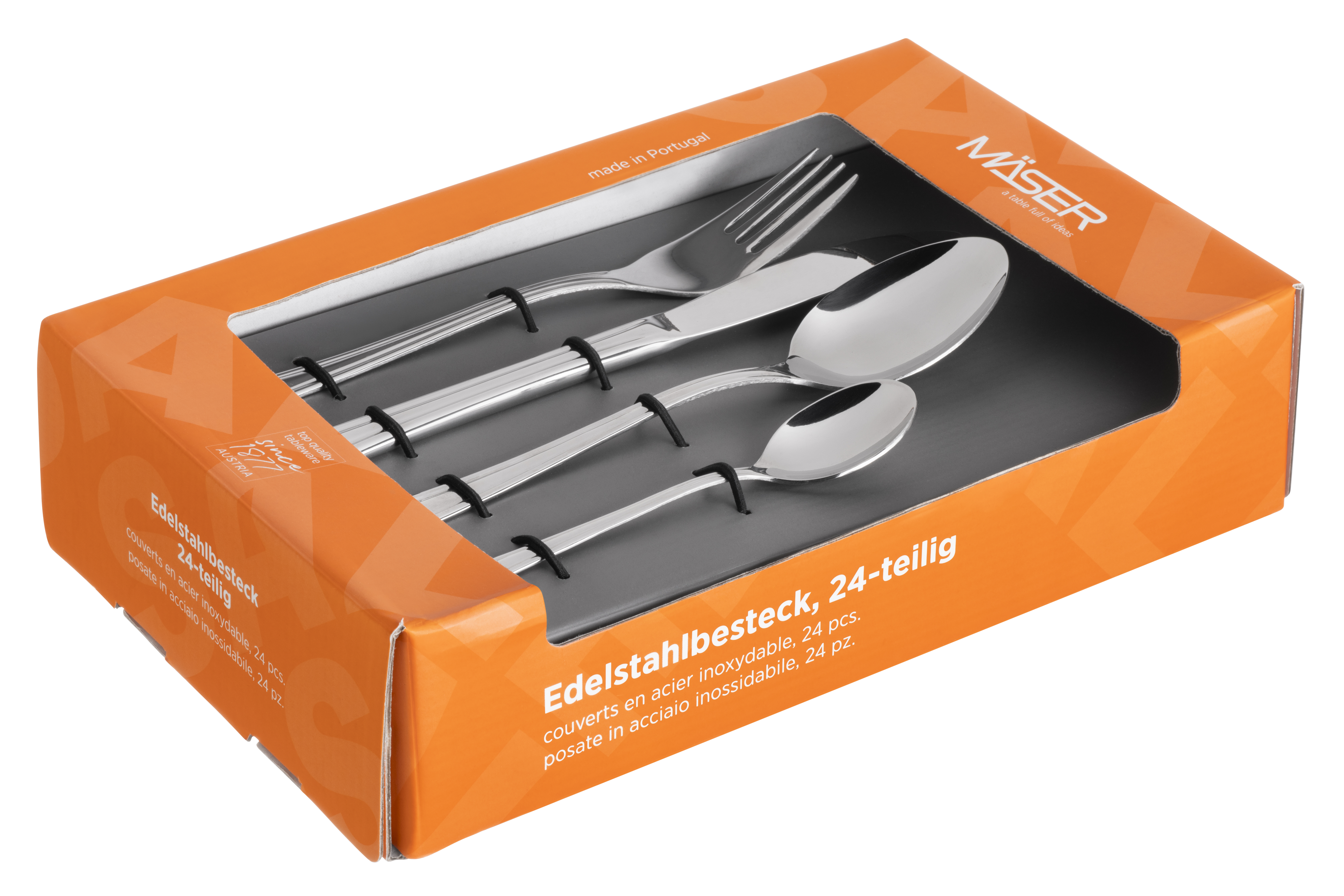 Cindy Cutlery Set 24-piece Stainless Steel Silver