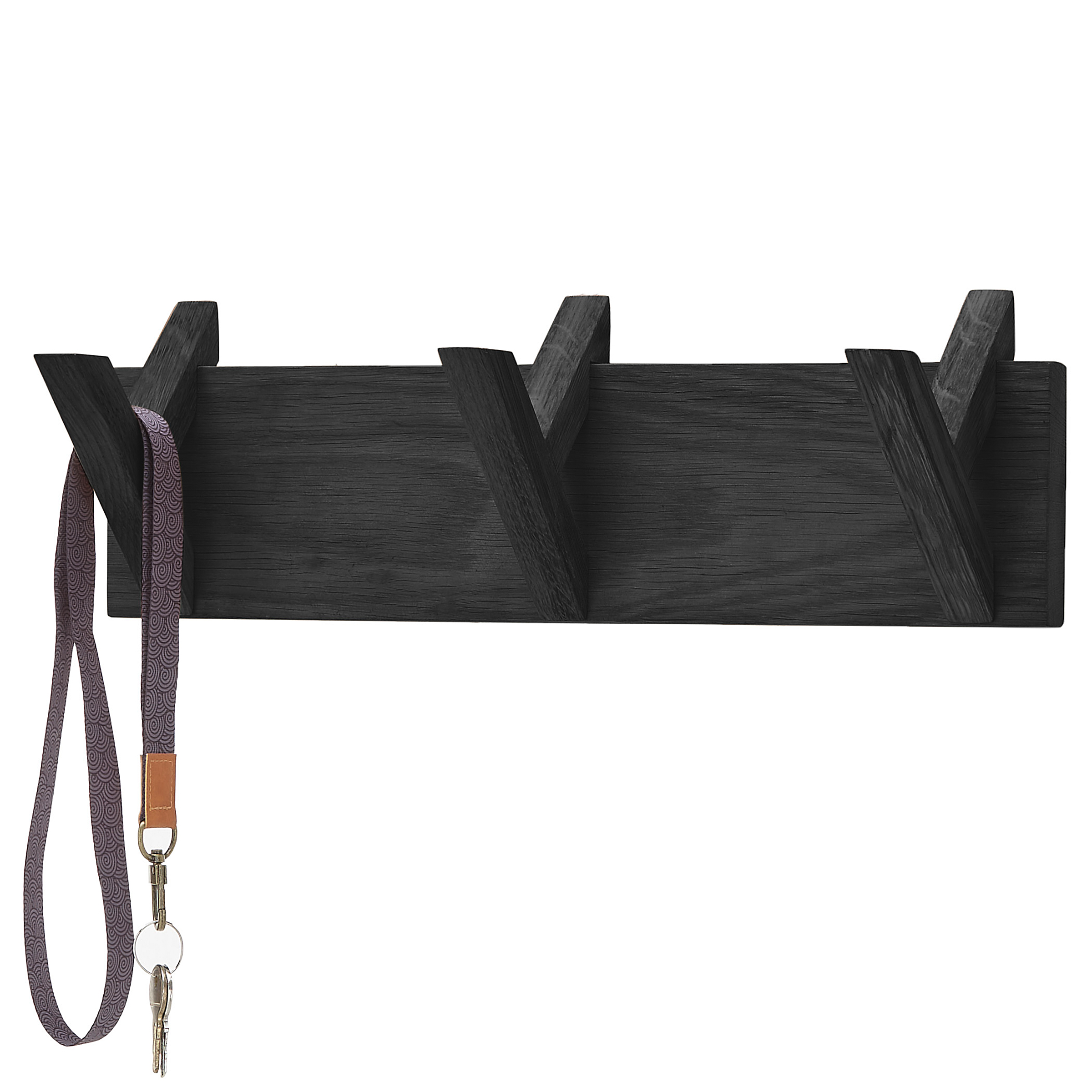 Woods Cross Coat rack oak Black