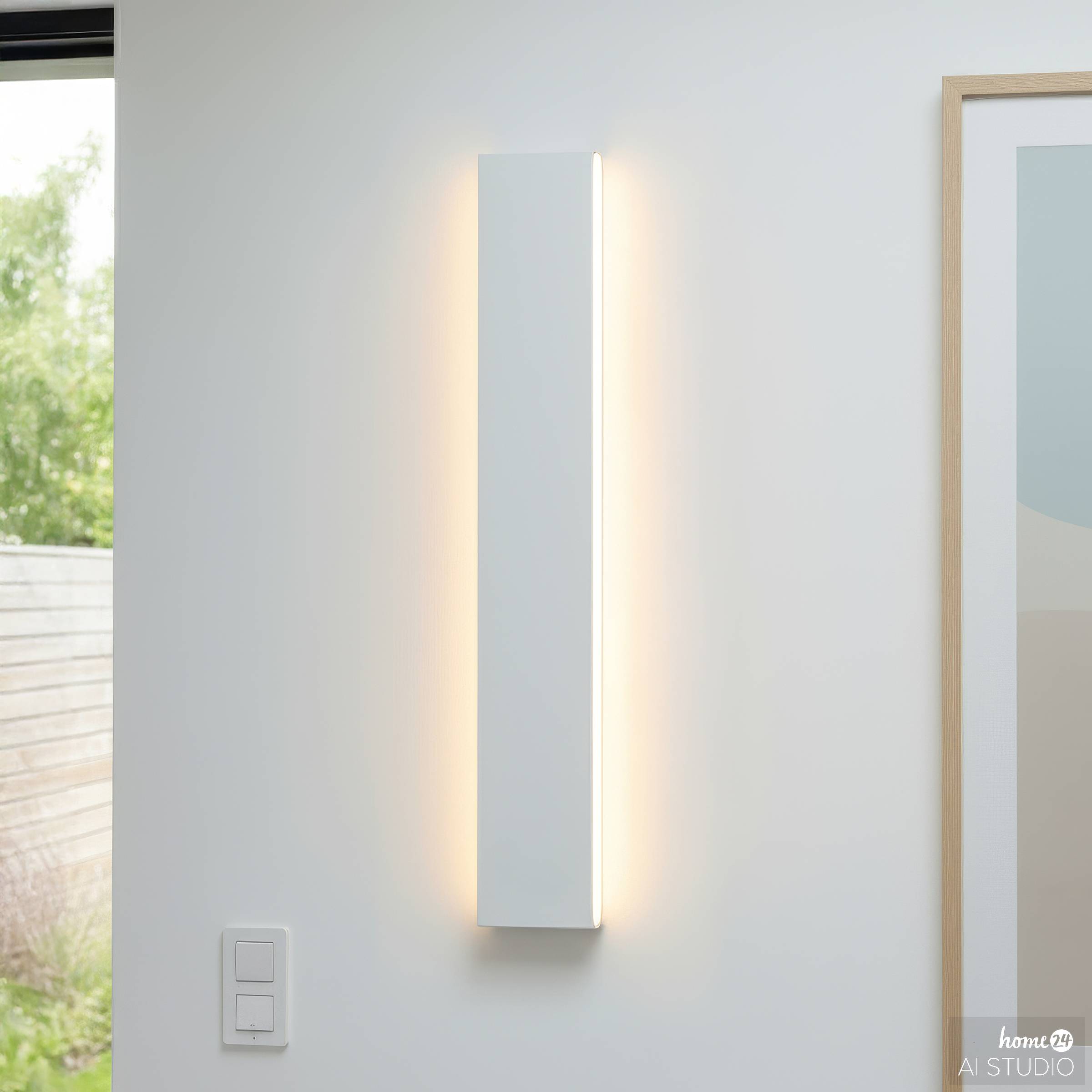 Krim Rechargeable Wall Lamp Dimmable incl. Remote Control White
