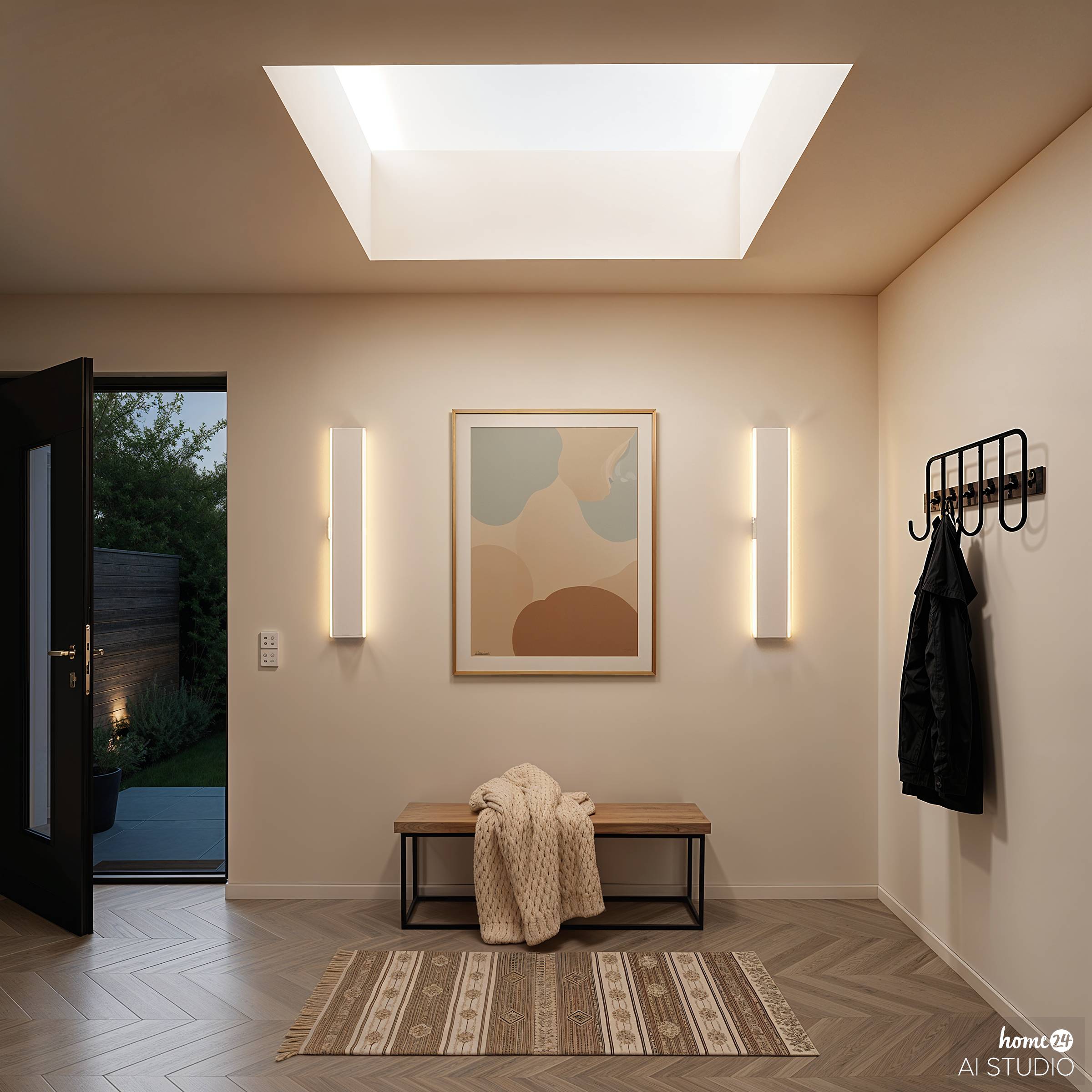 Krim Rechargeable Wall Lamp Dimmable incl. Remote Control White