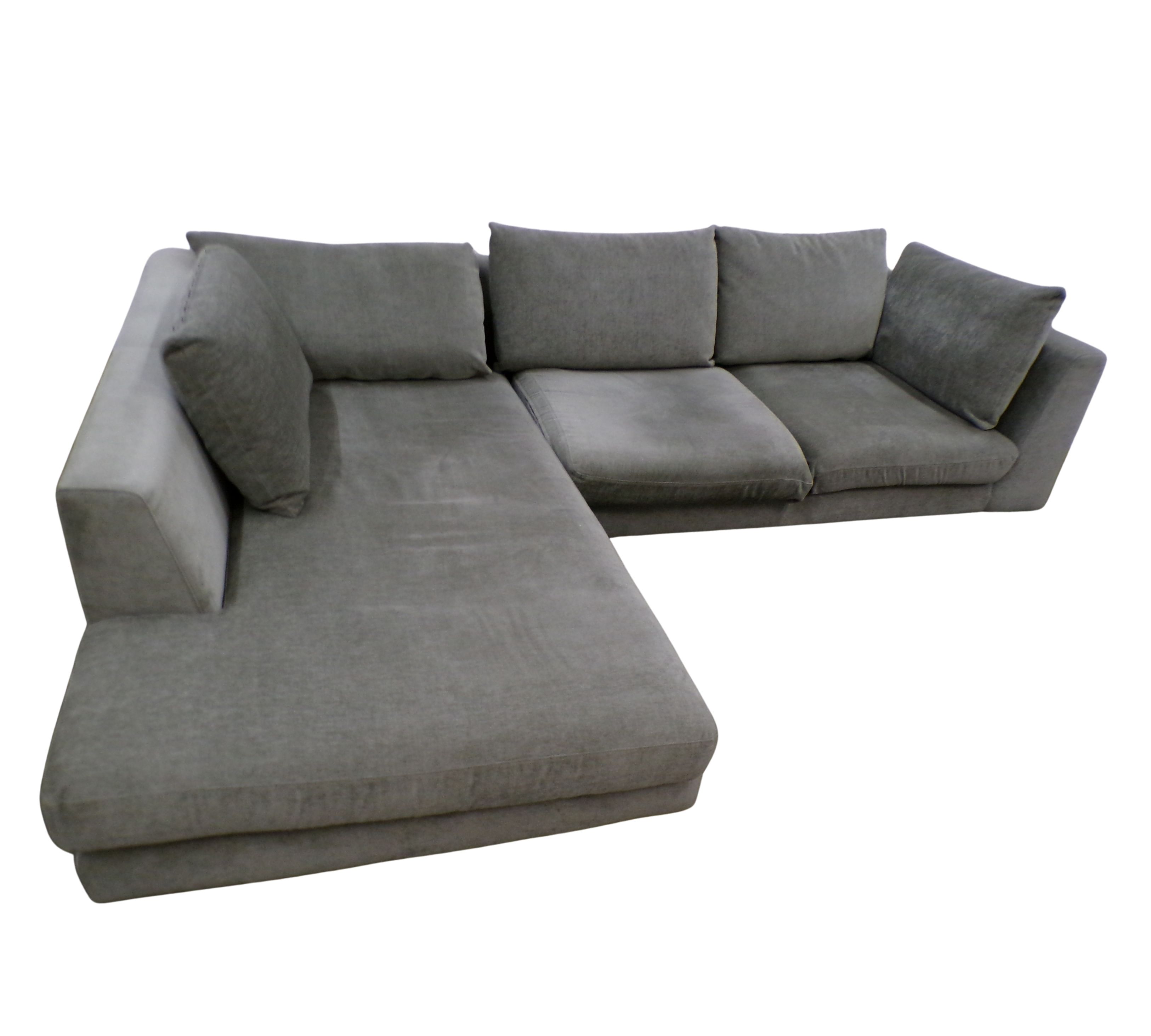 Noa Ecksofa Récamiere Links Planet Grey Green