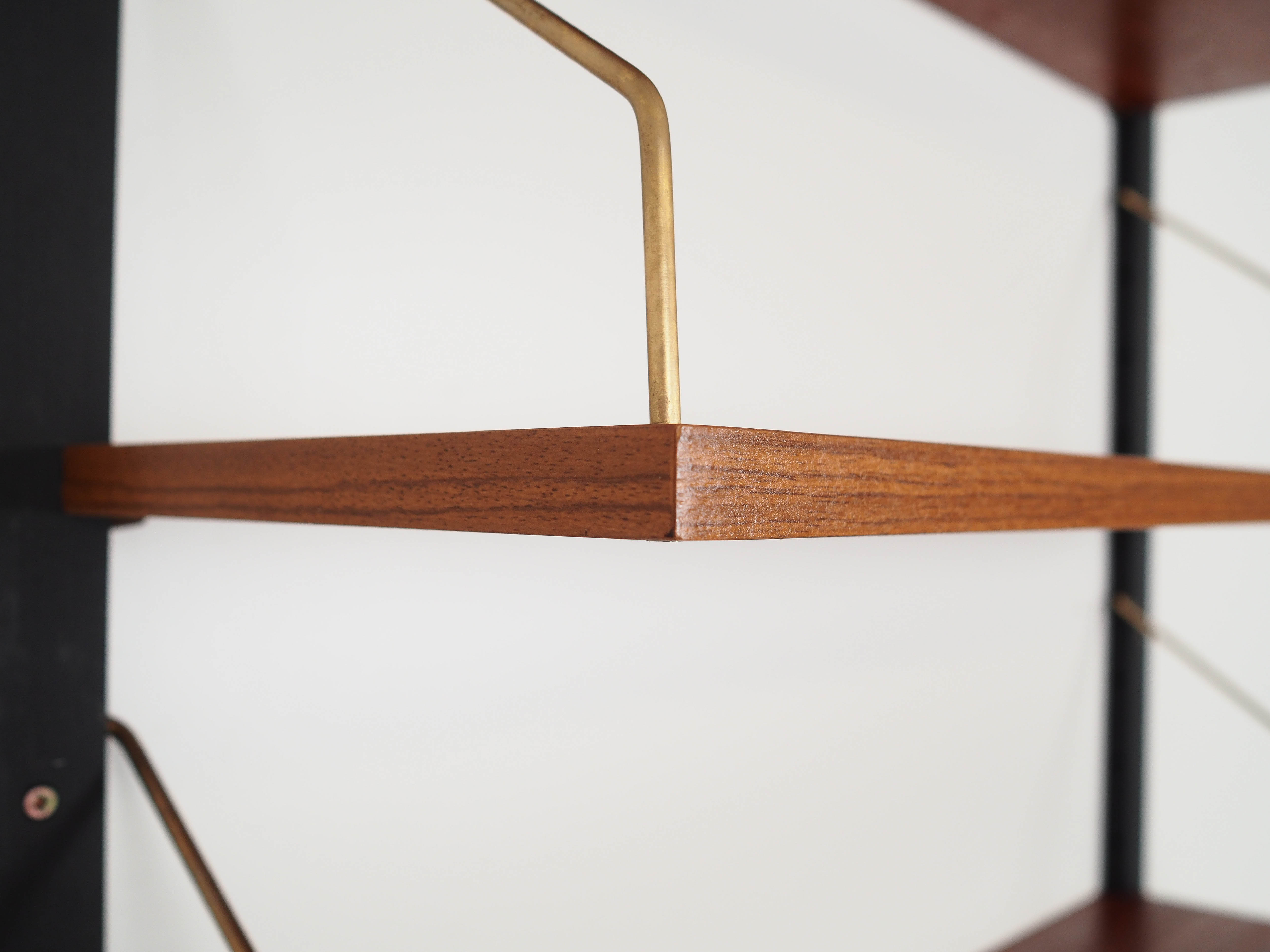 Teak shelf brown 1960s