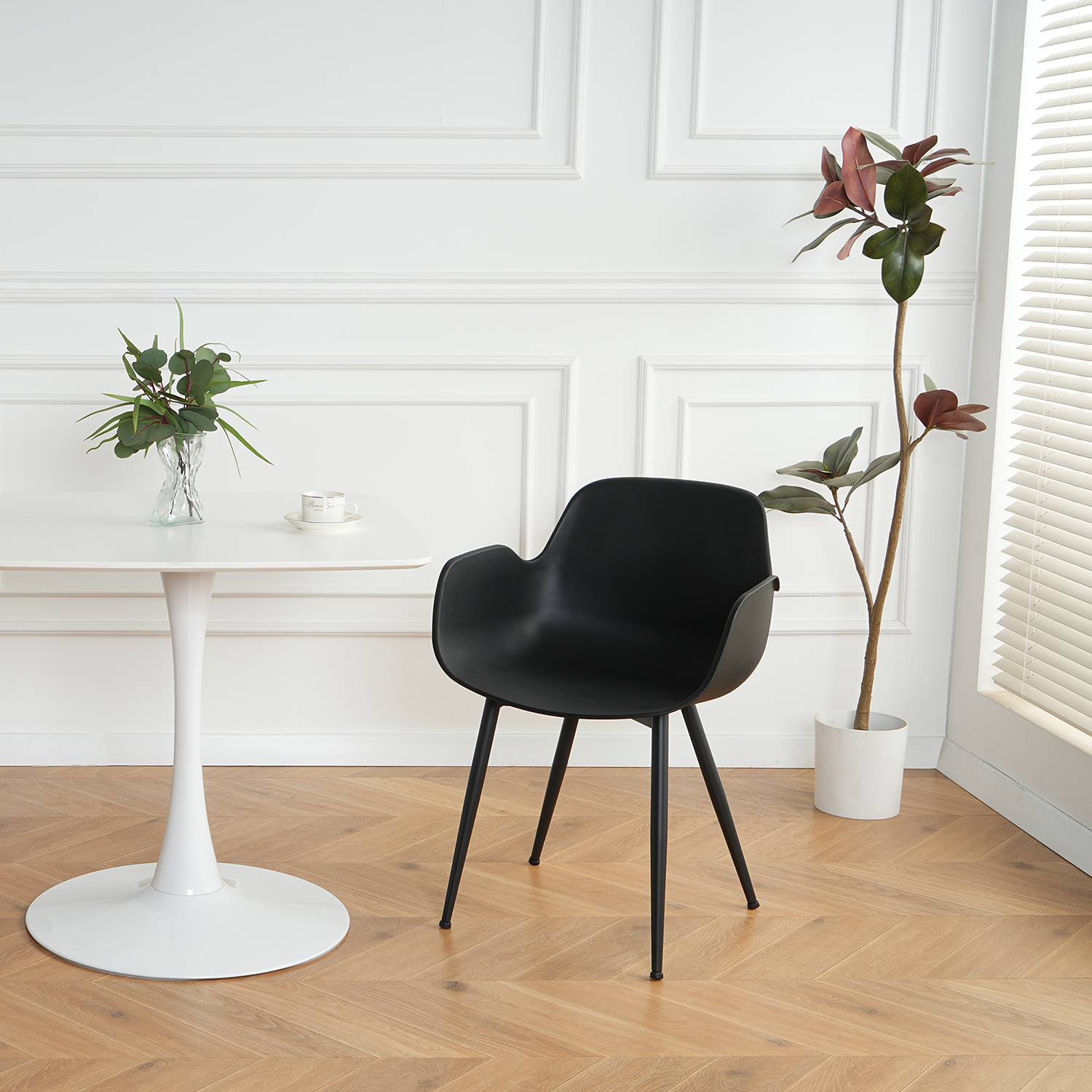 2x Esszimmerstuhl Sandby Schwarz
