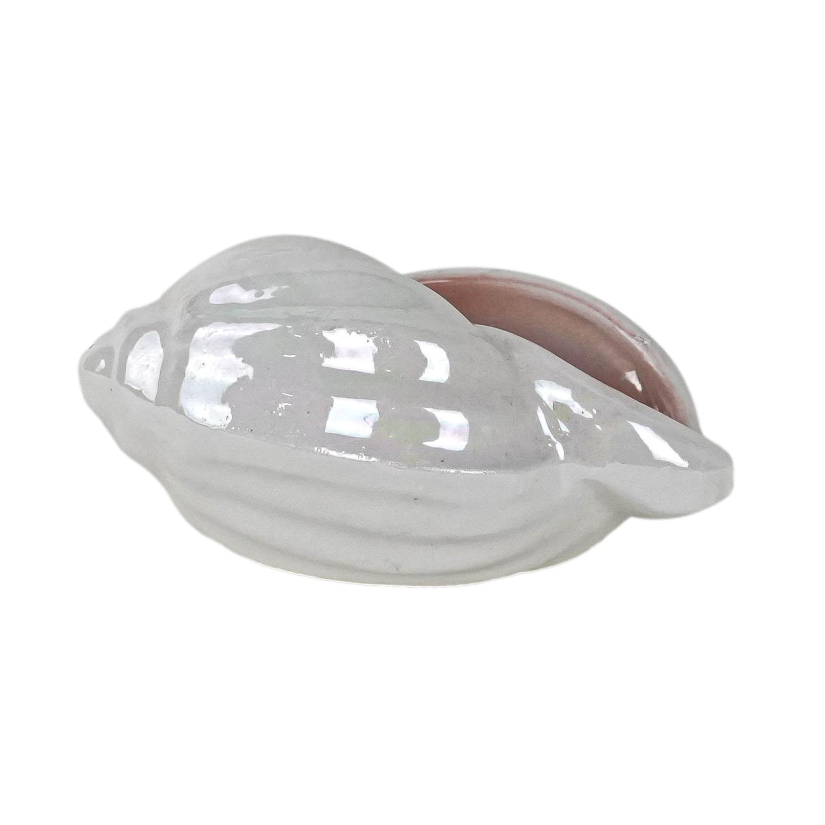 Chiocciola in porcellana bianca anni '70