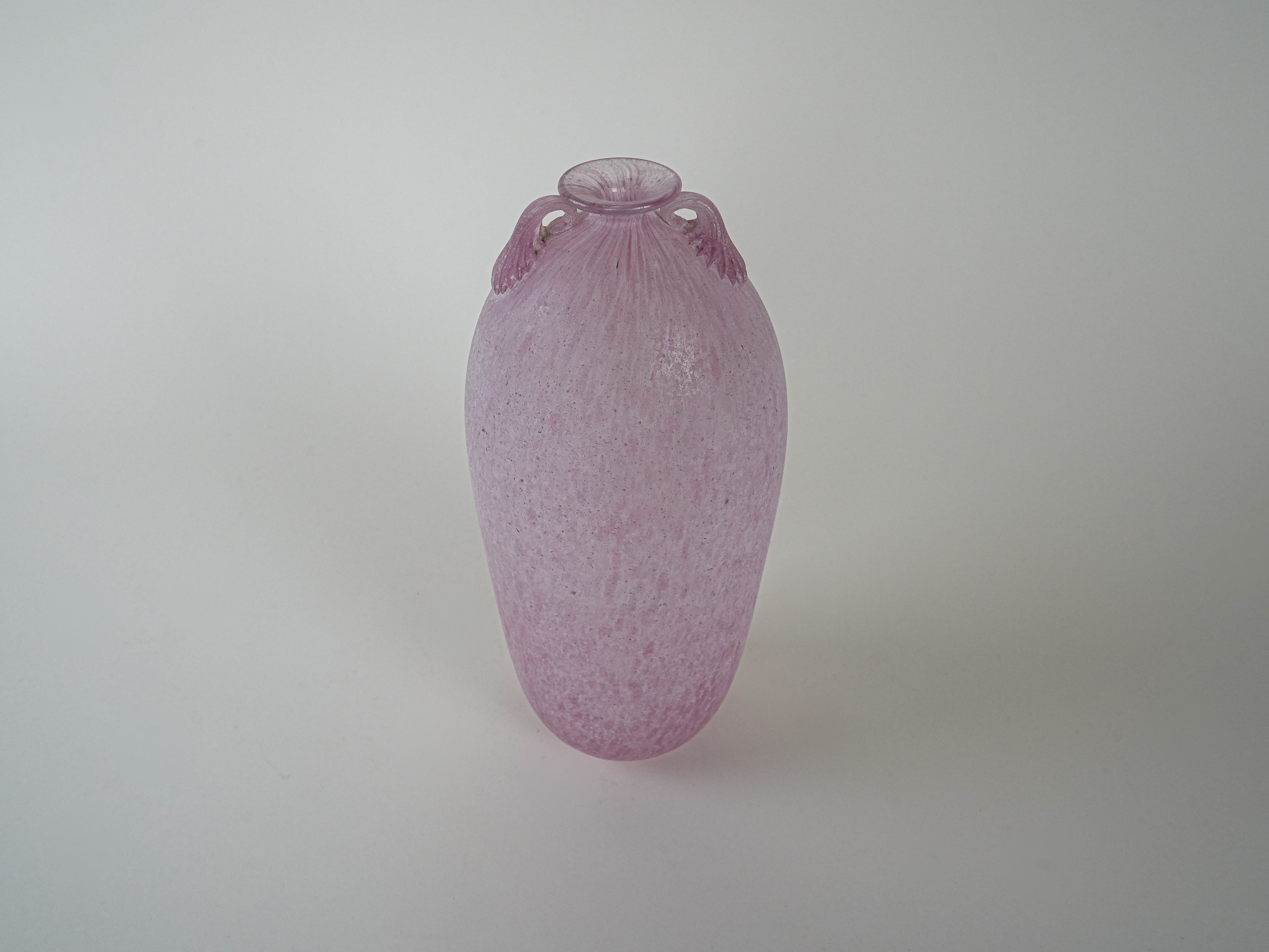 Glasvase Muranoglas Lila 1970er Jahre