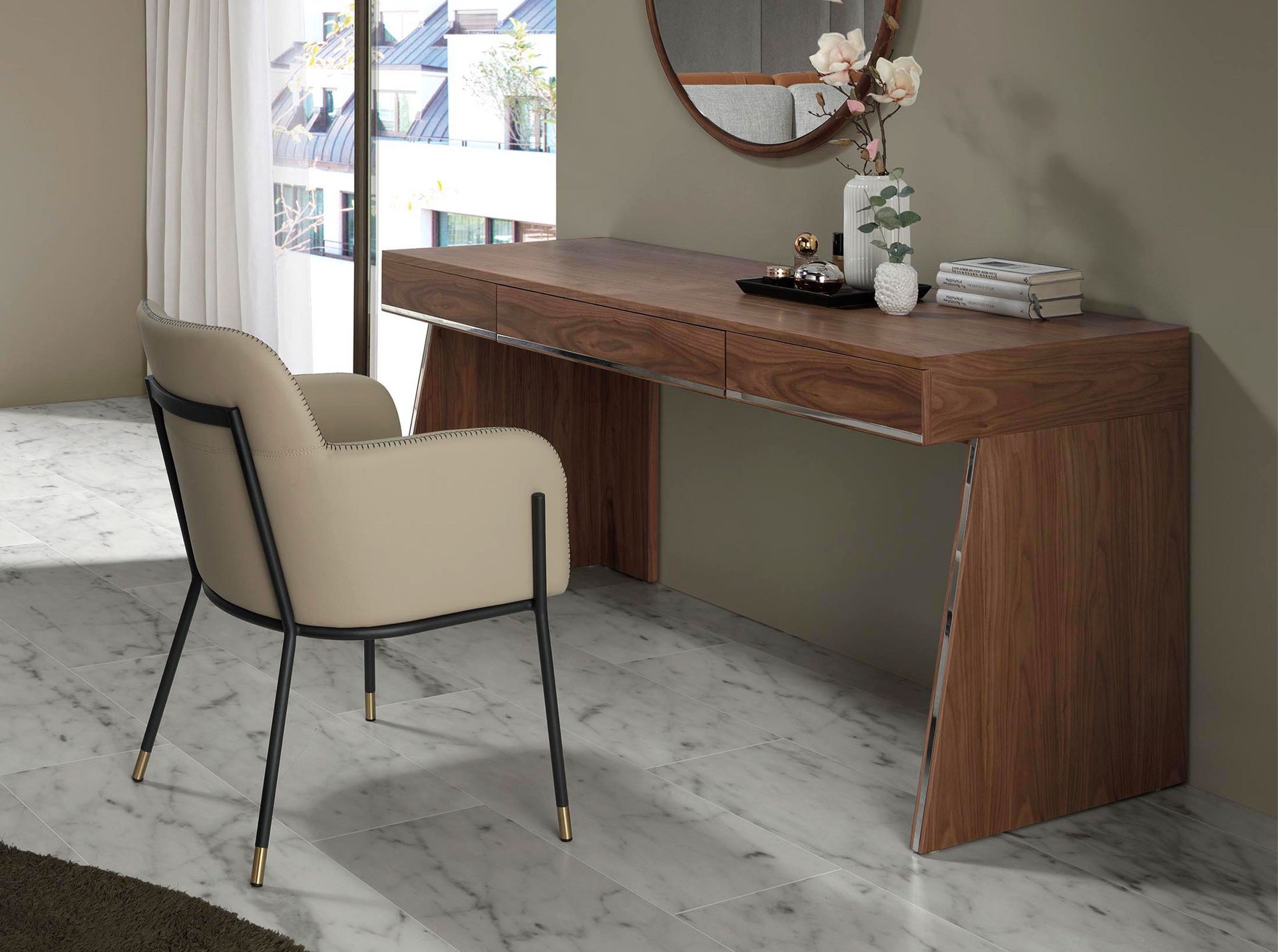 Walnut desk 3217