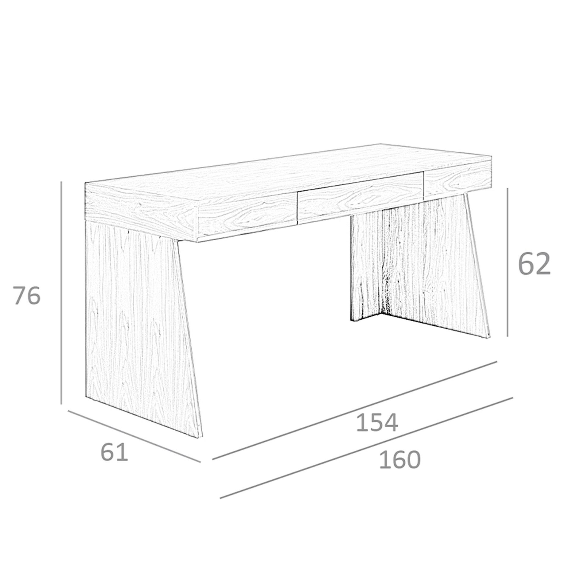 Walnut desk 3217