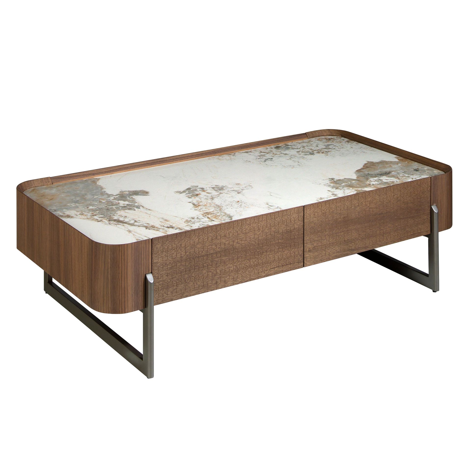 Coffee table 2131 Porcelain marble Brown