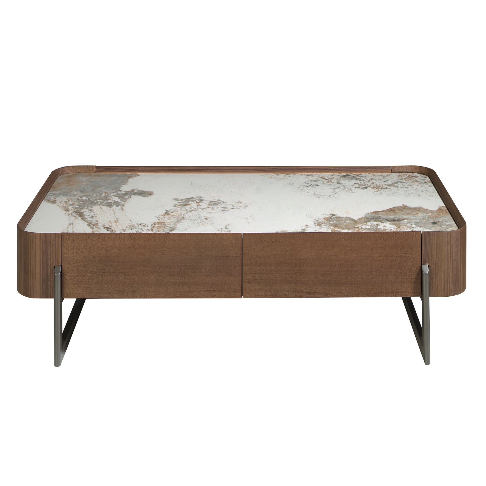 Coffee table 2131 Porcelain marble Brown