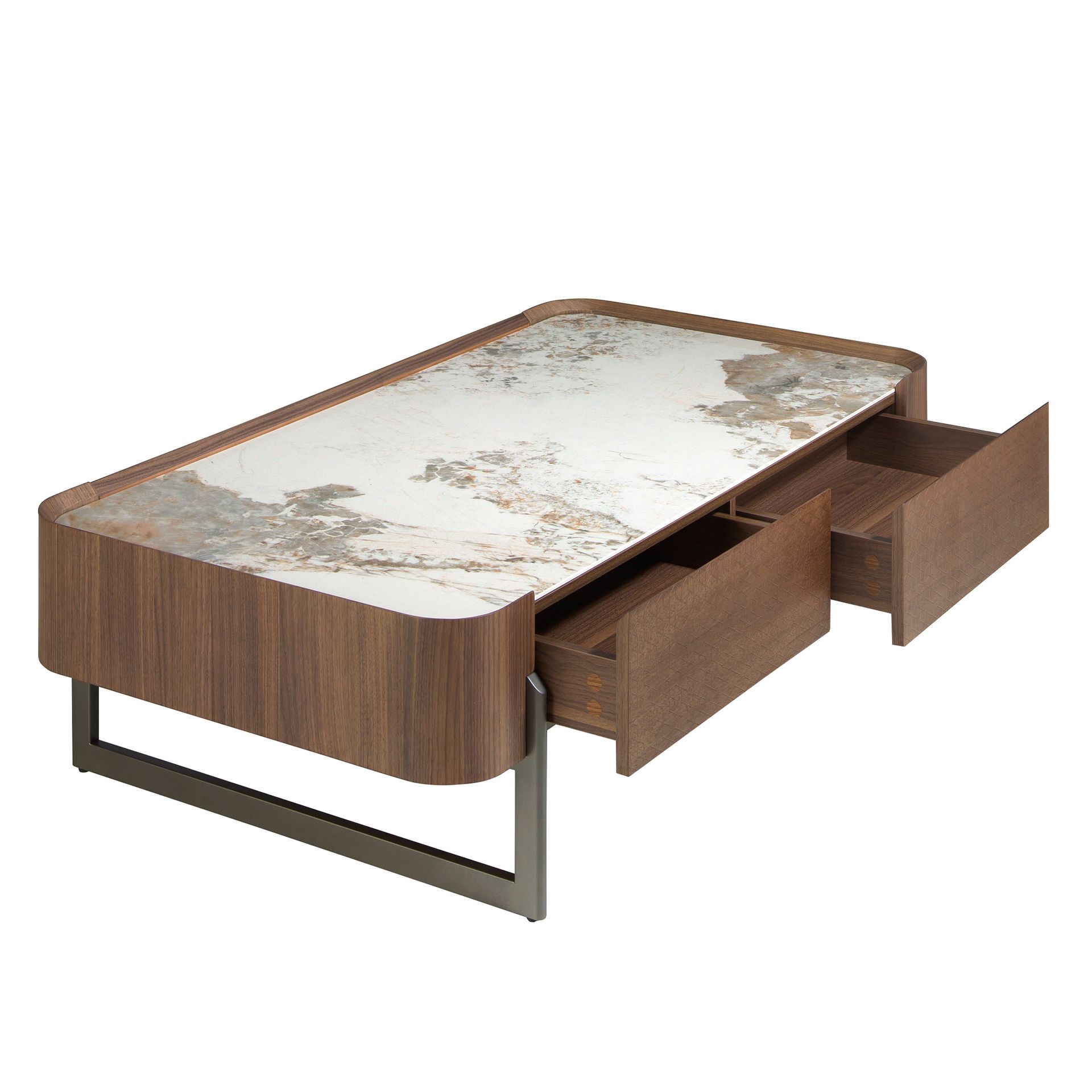 Coffee table 2131 Porcelain marble Brown