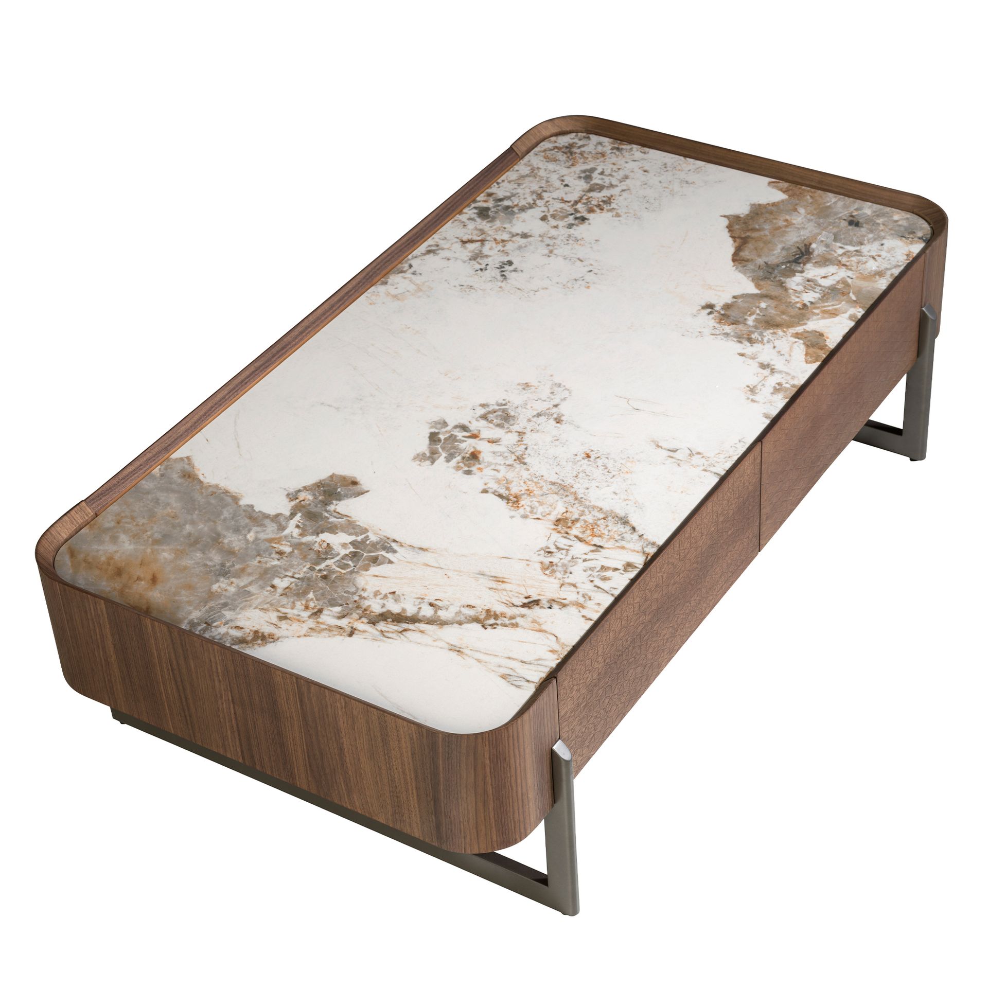 Coffee table 2131 Porcelain marble Brown