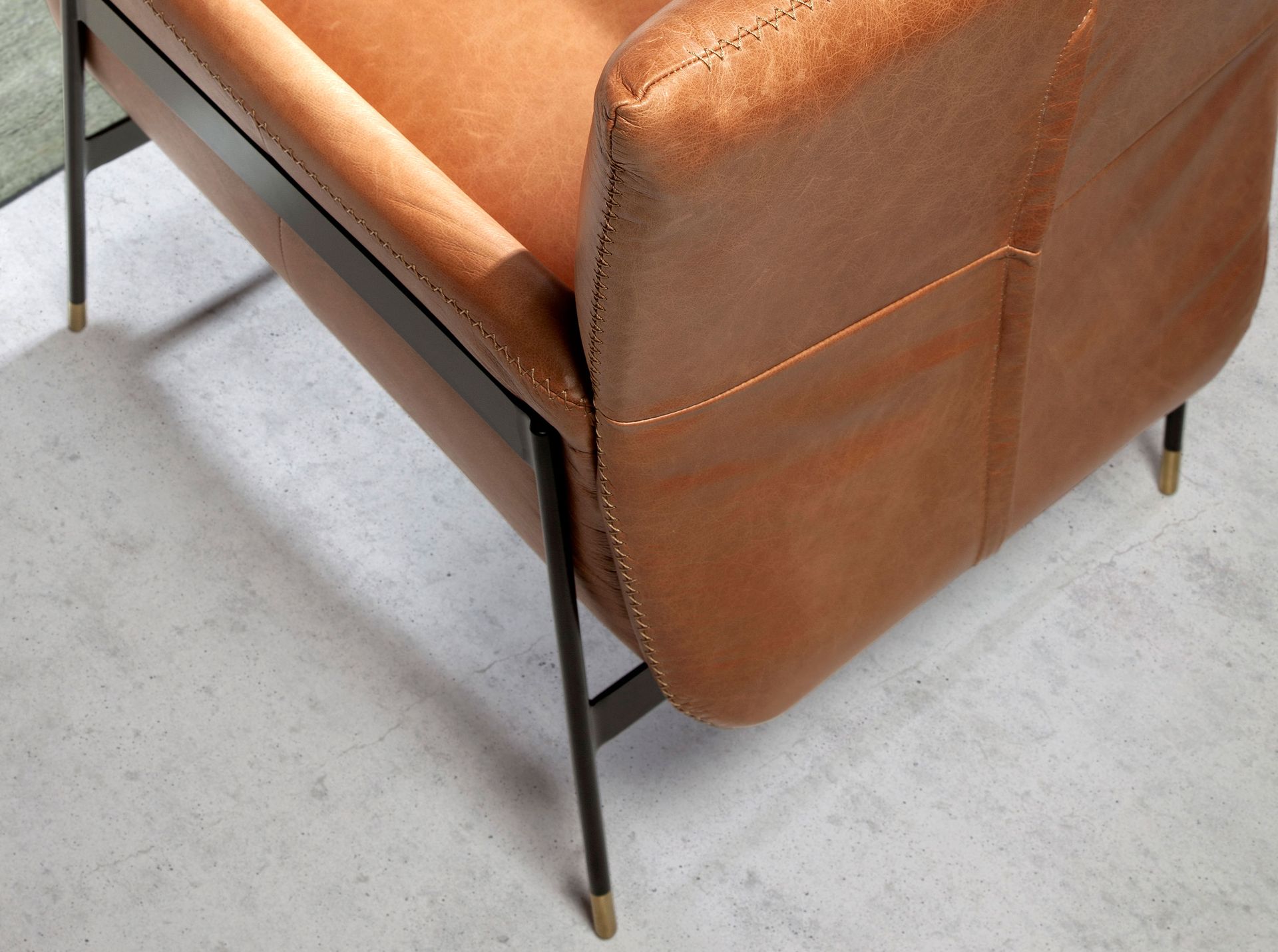 Armchair 5091 Leather Brown