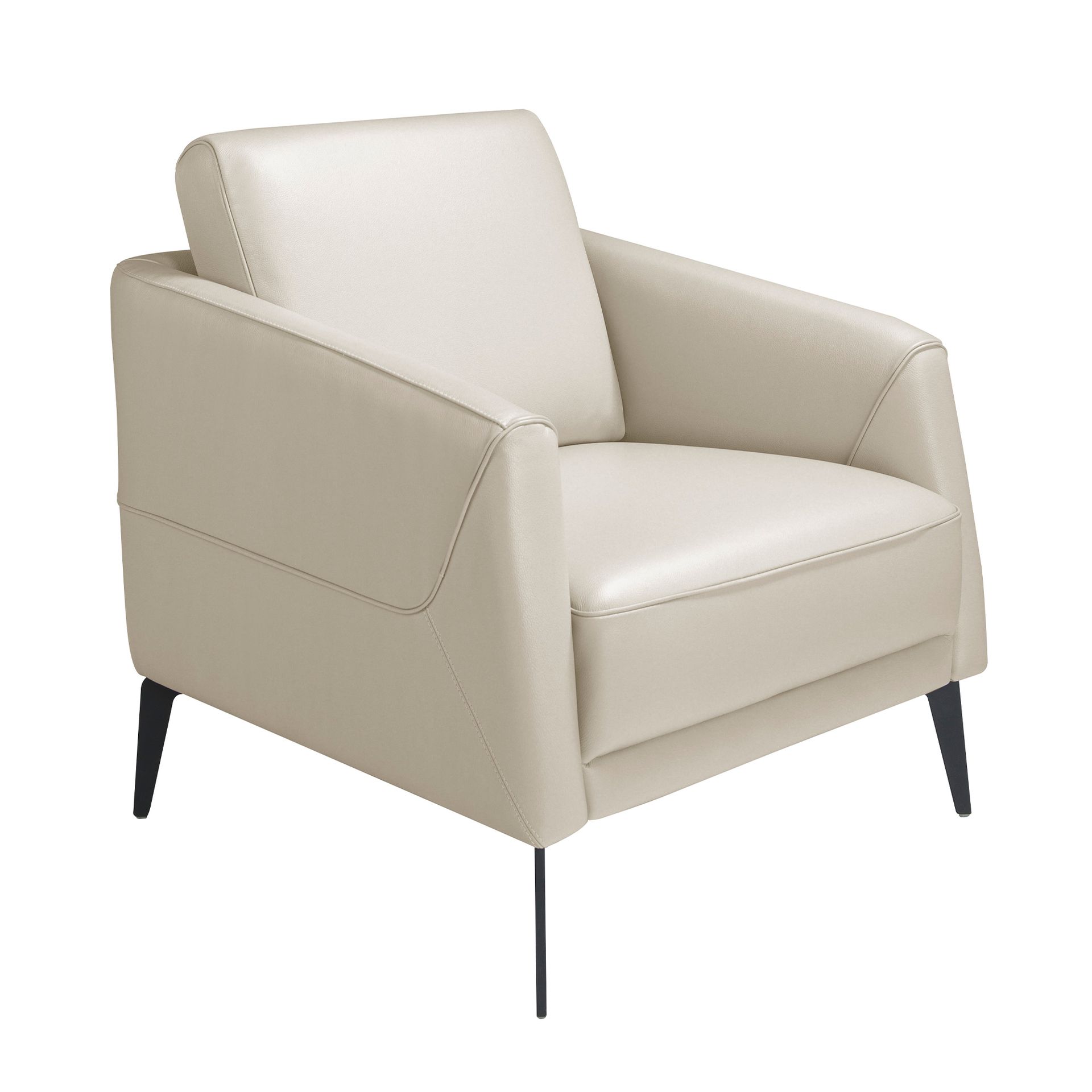 Sessel 5094 Leder Taupe Grau