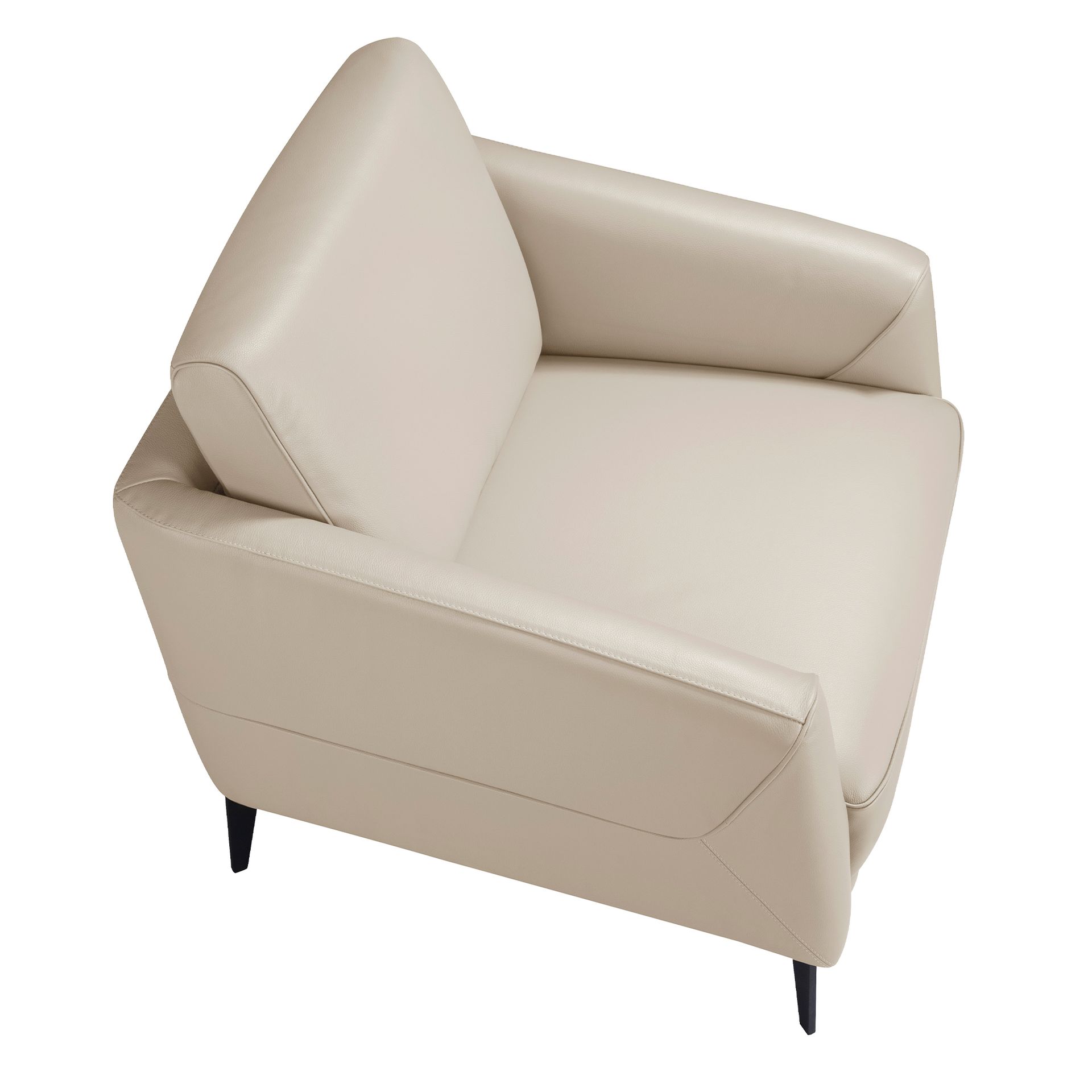 Sessel 5094 Leder Taupe Grau