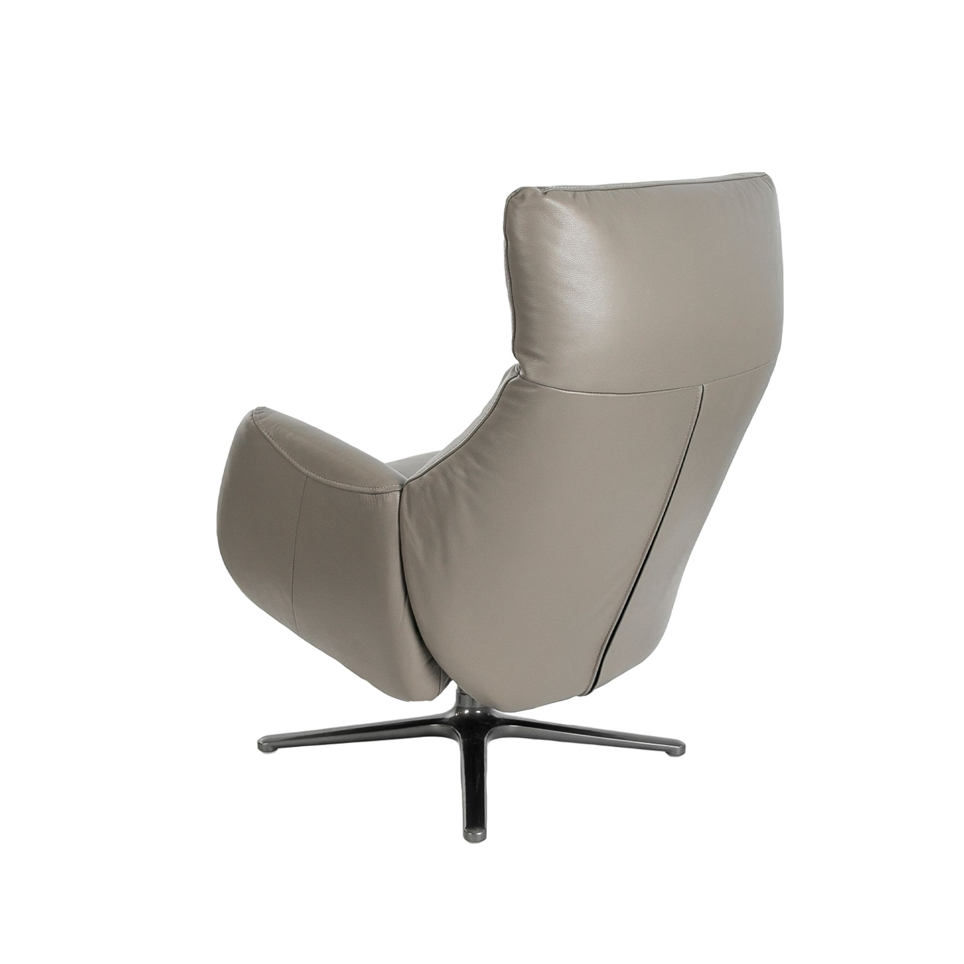 Sessel 5092 Drehbar Leder Grau
