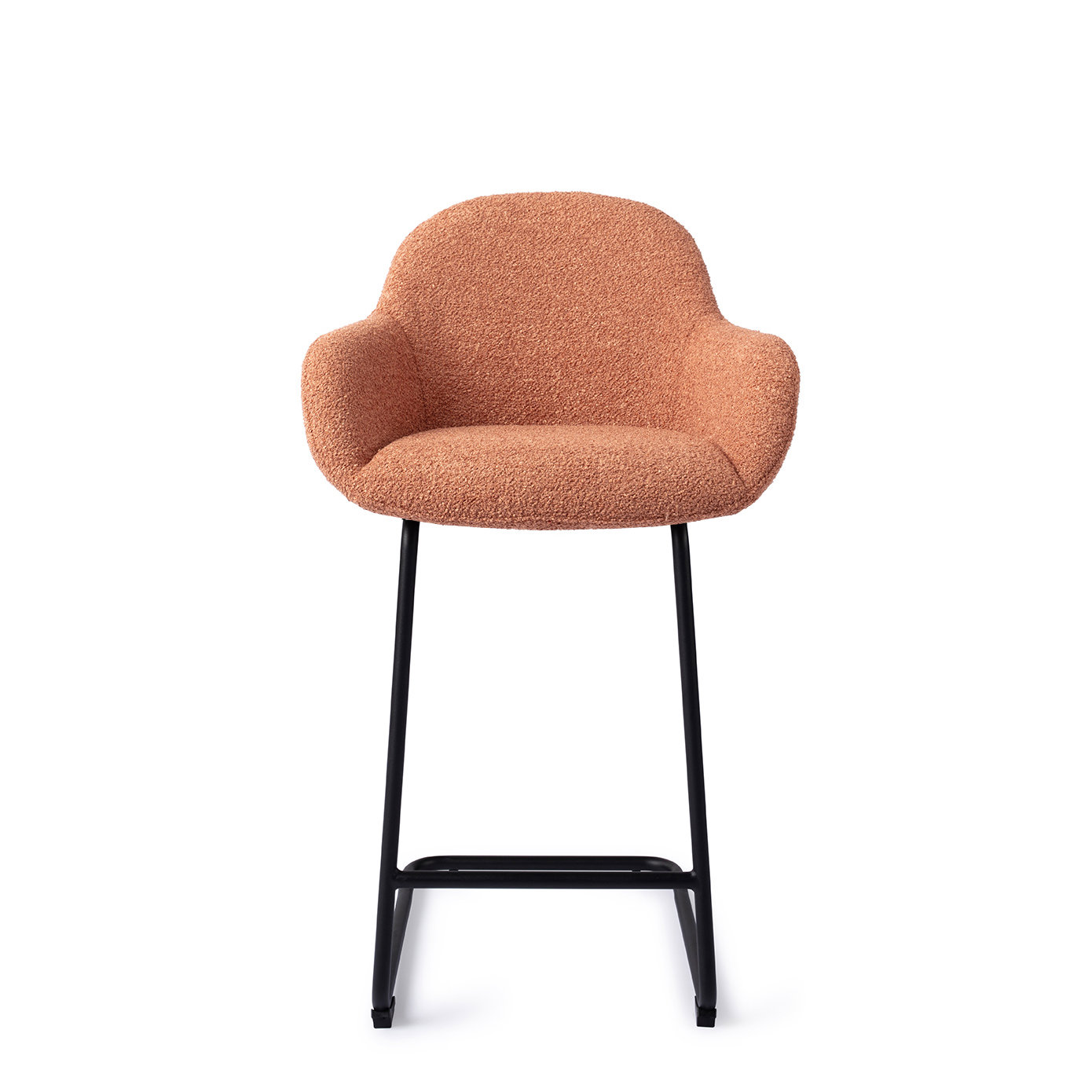 Kushi Barstool Amber Orange