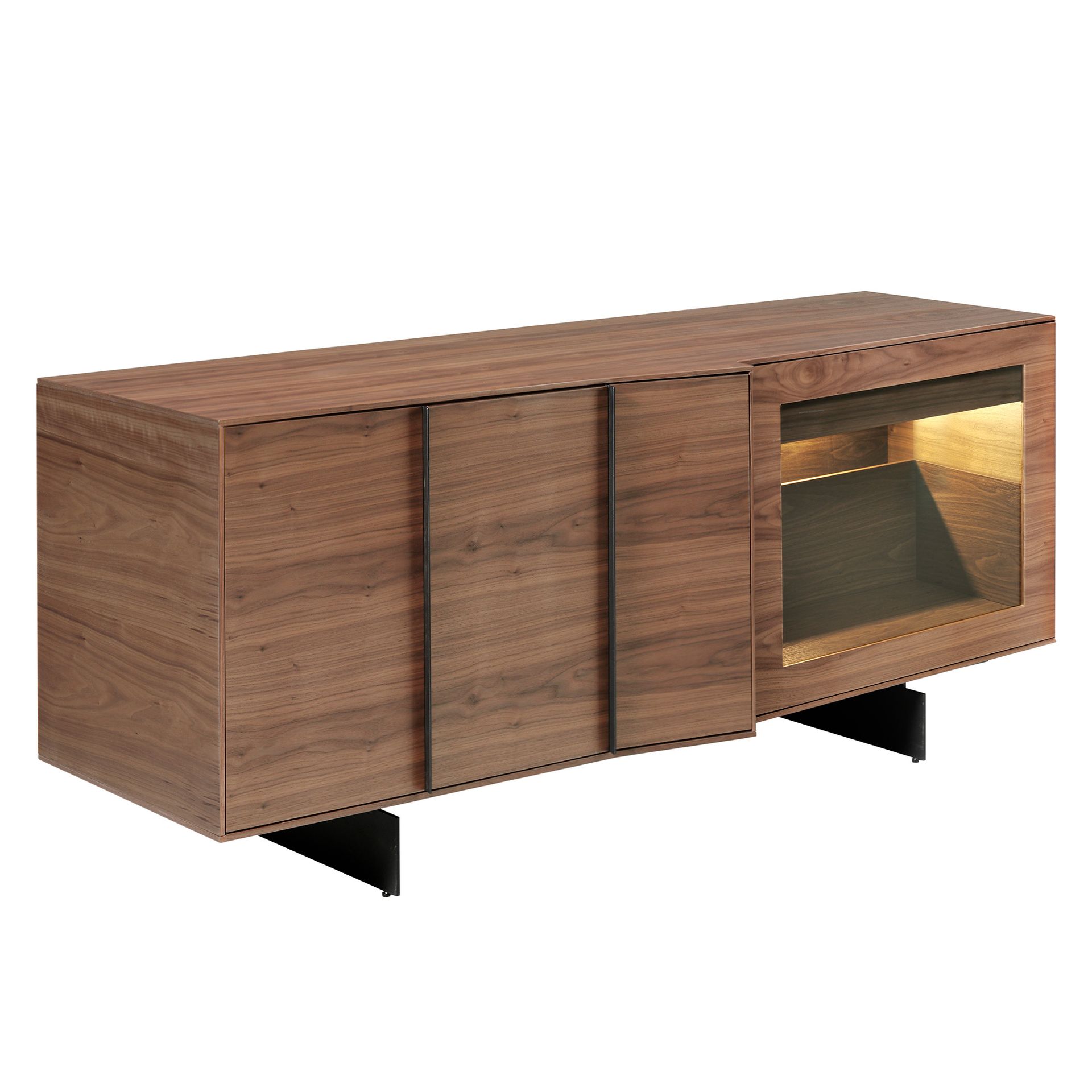 Sideboard 3218 with interior lighting Brown