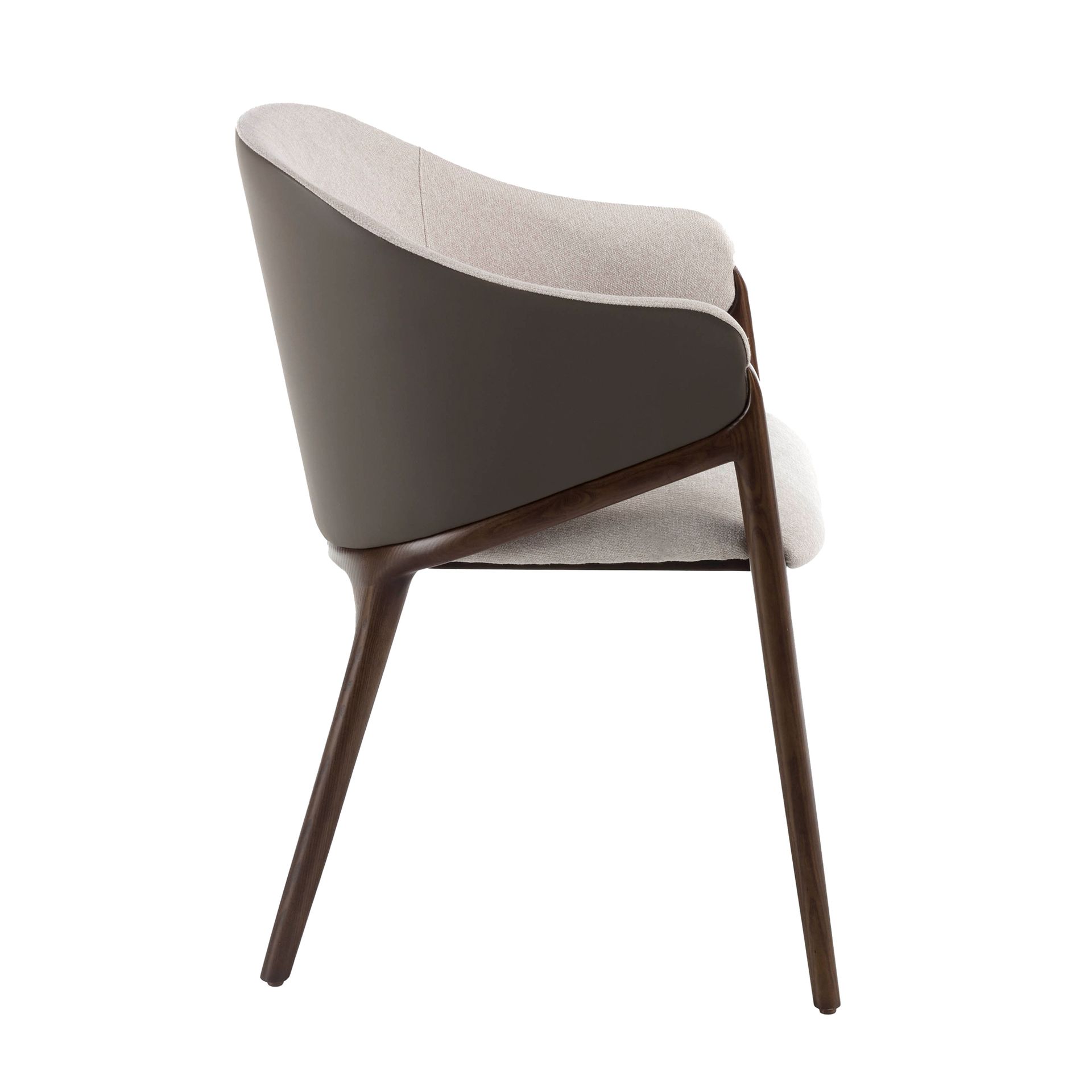 Armchair 4090 imitation leather Wood Beige