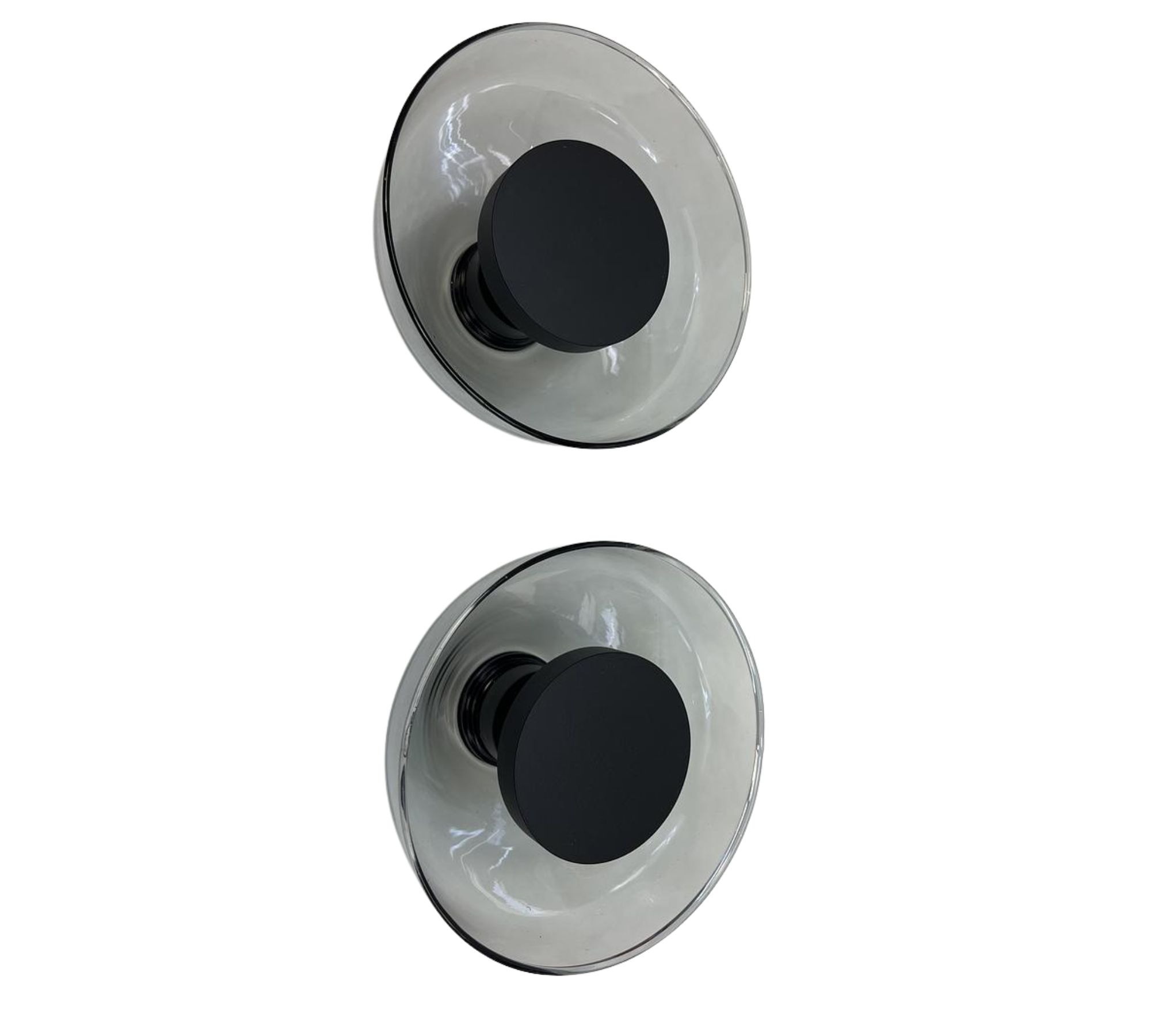 2x Aura Wall lamp Smoked