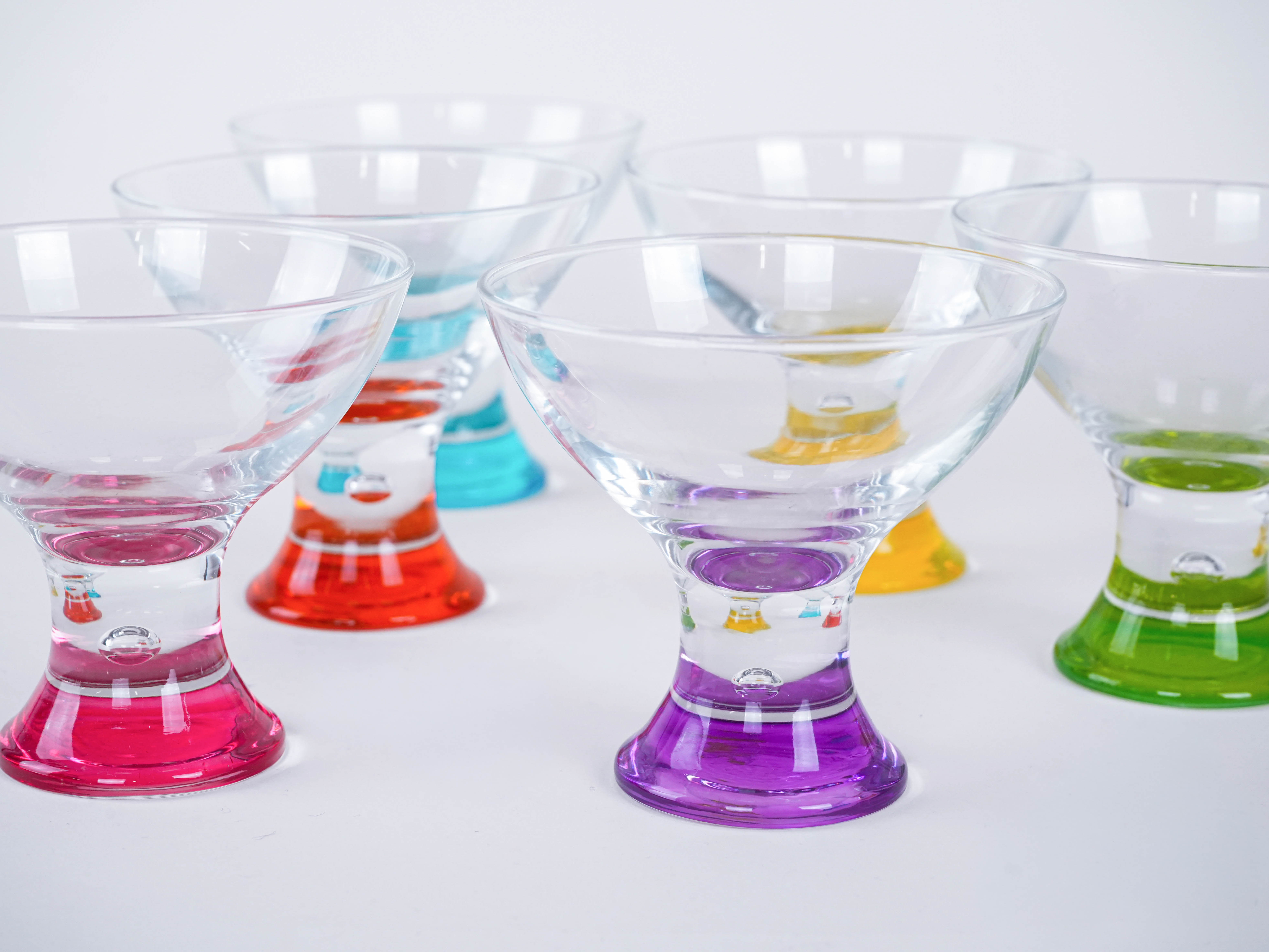 Dessert bowl set Multicolored 1980s