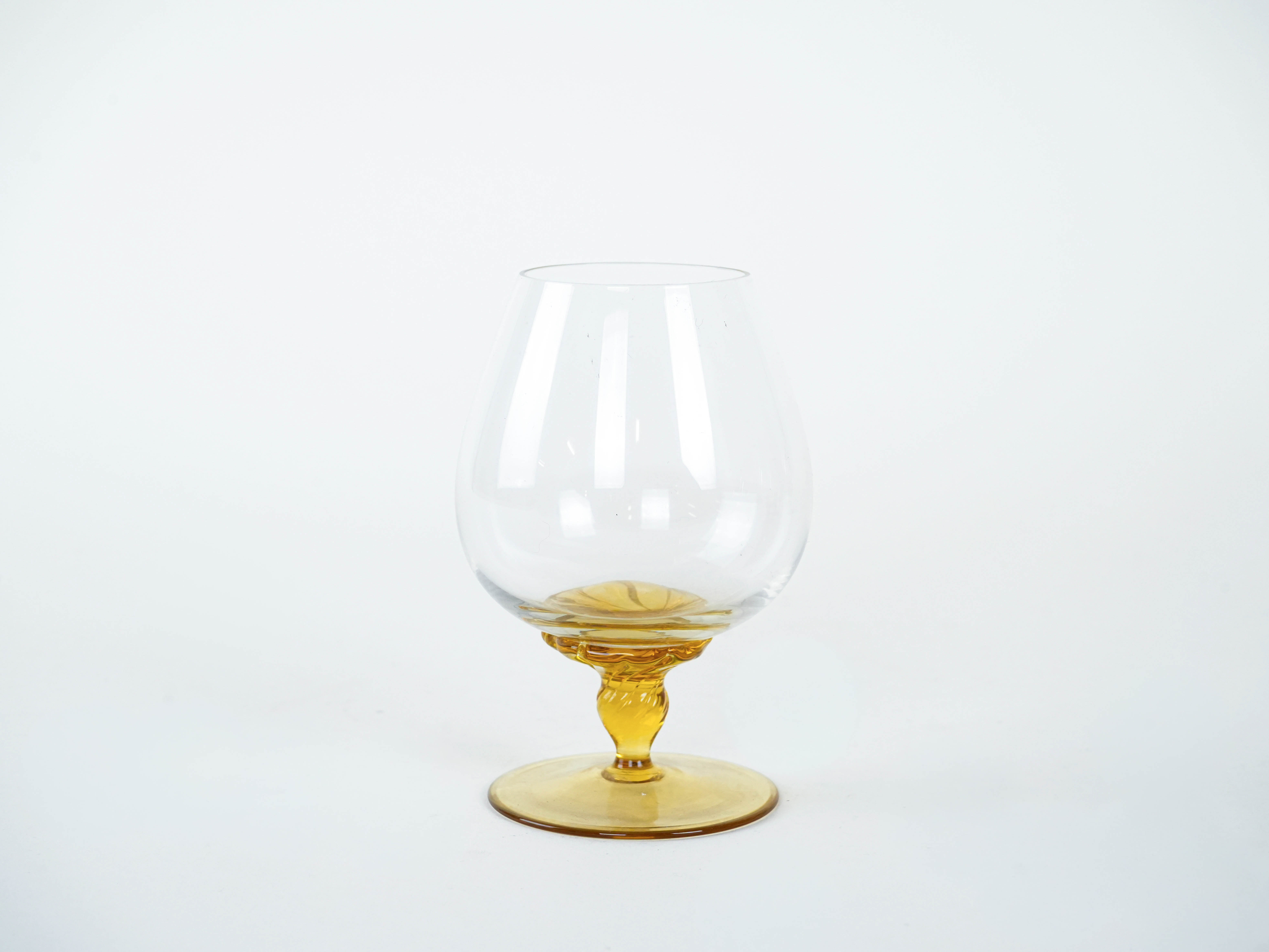 Cognac glasses set Multicolored 1970s