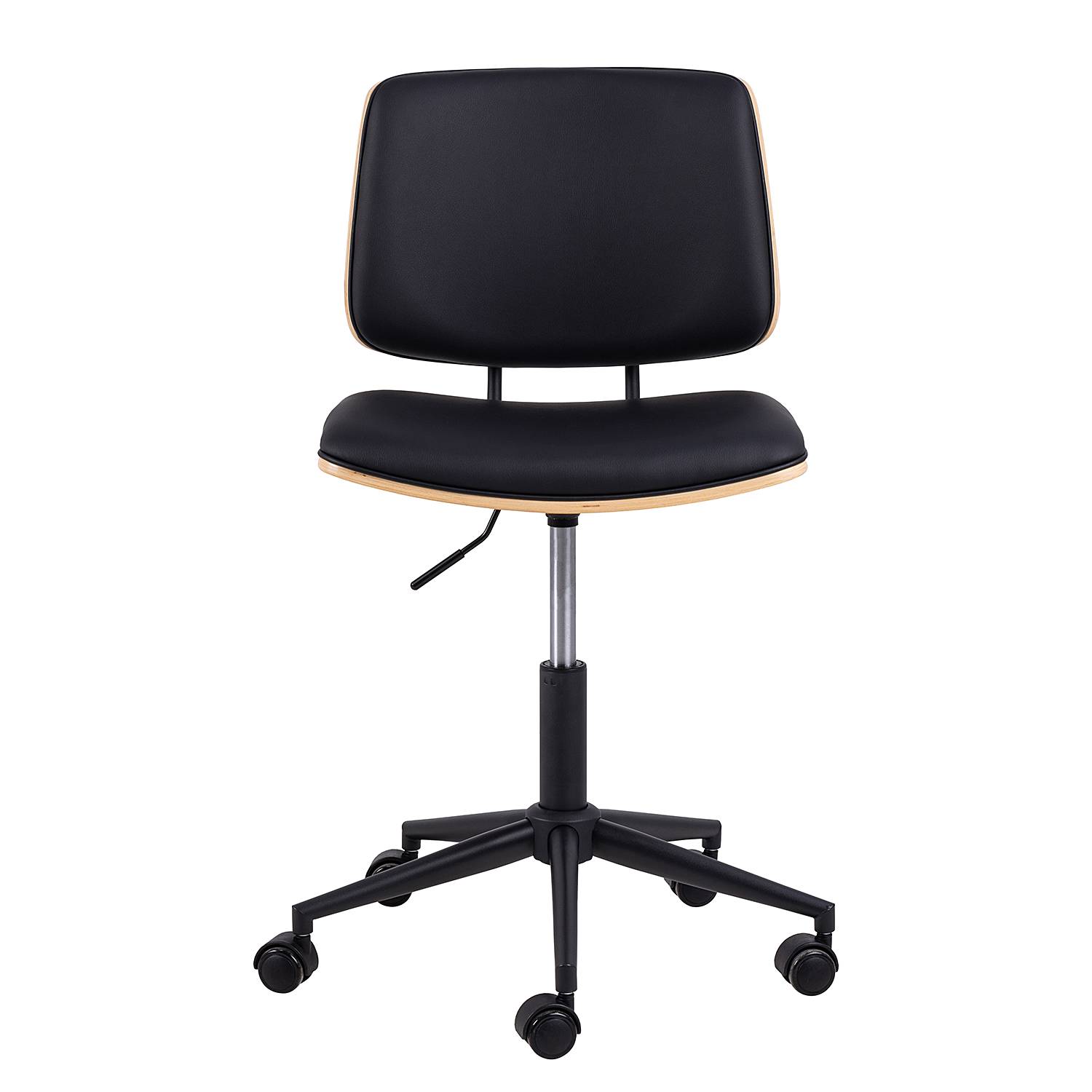 Office Swivel Chair Shedd Oak Veneer Black
