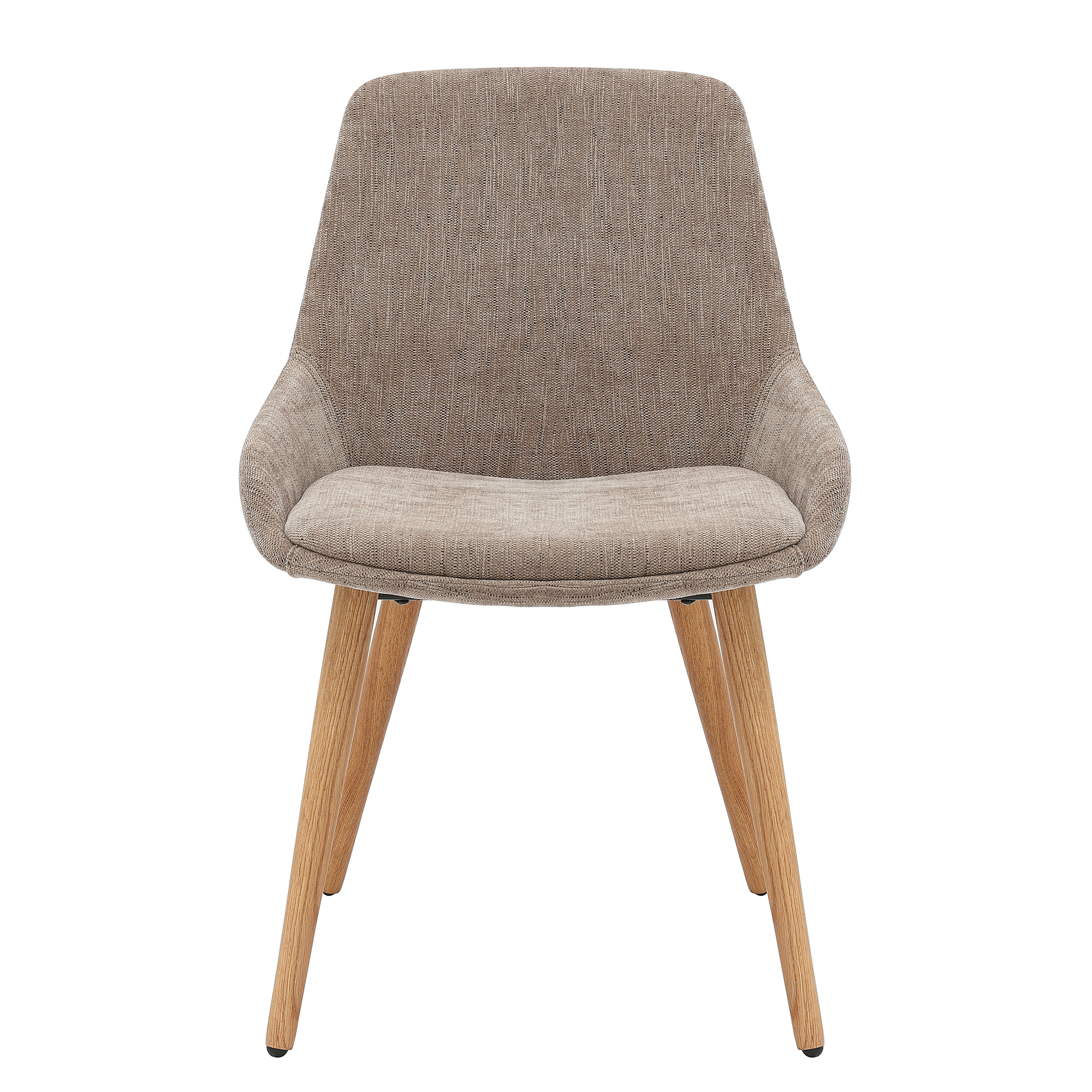 2x Lakins Upholstered Chair Taupe
