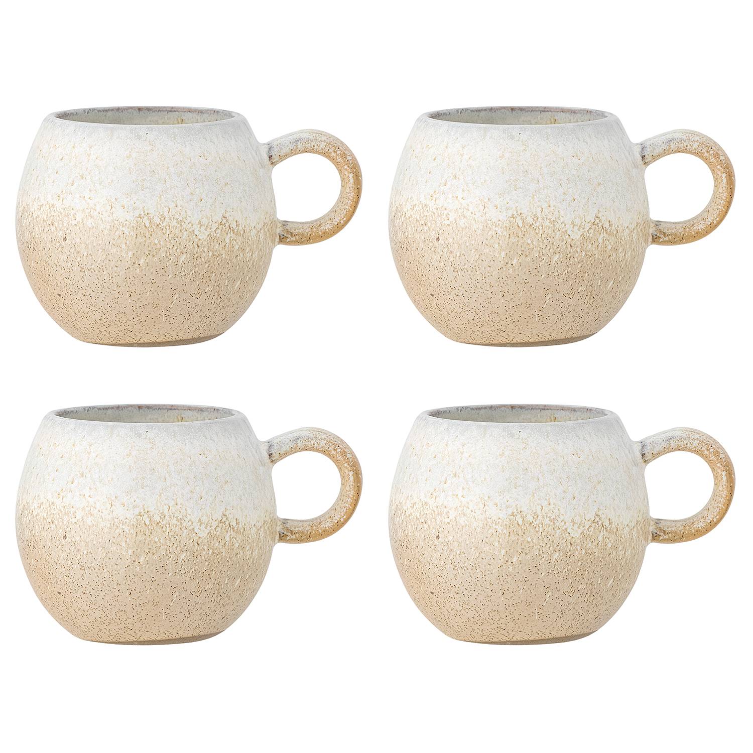 4x Cup Paula Stoneware Grey