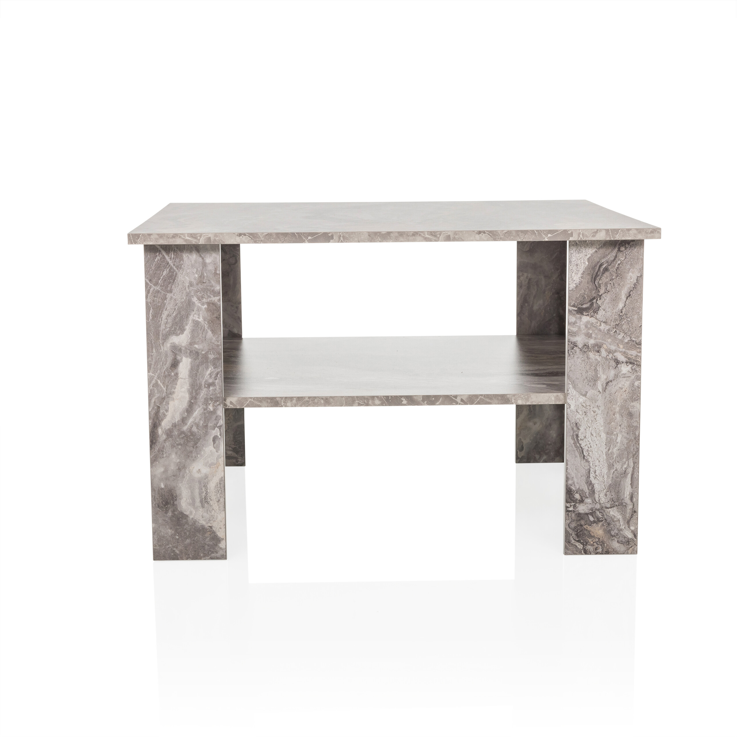 BISMO Coffee table in marble look Grey