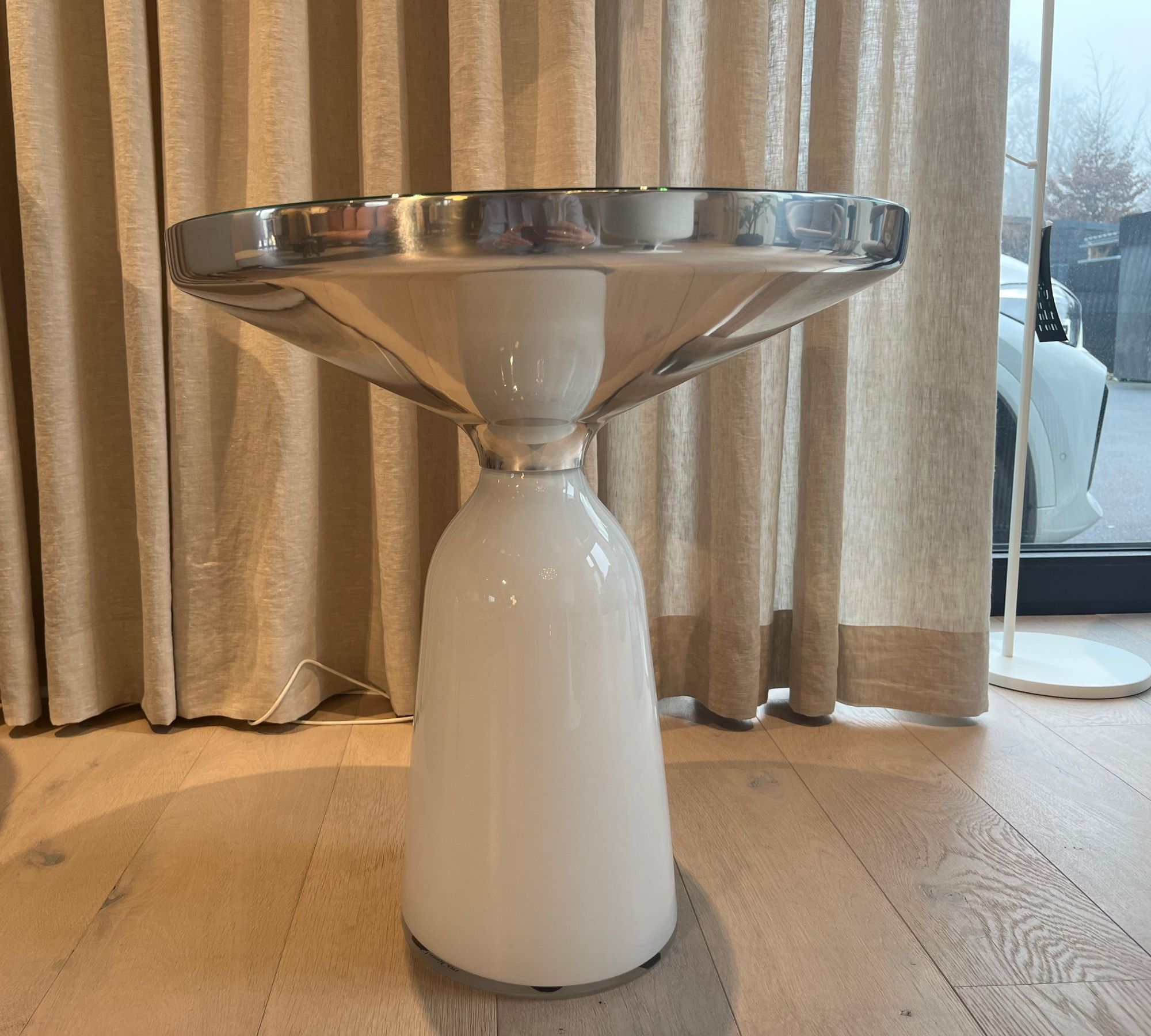 Bell Side Table Metal White