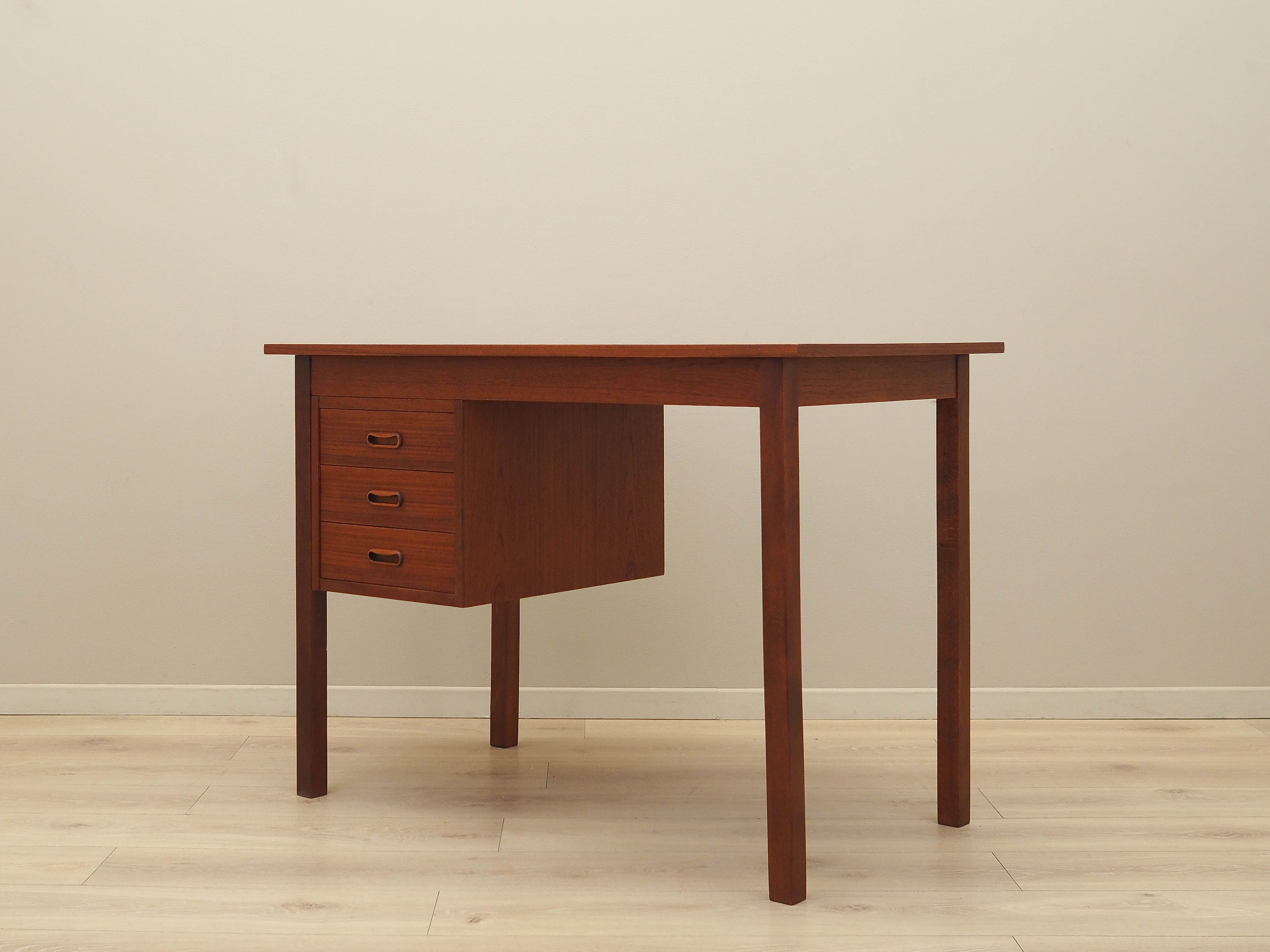 Teak-Schreibtisch Braun 1970er Jahre