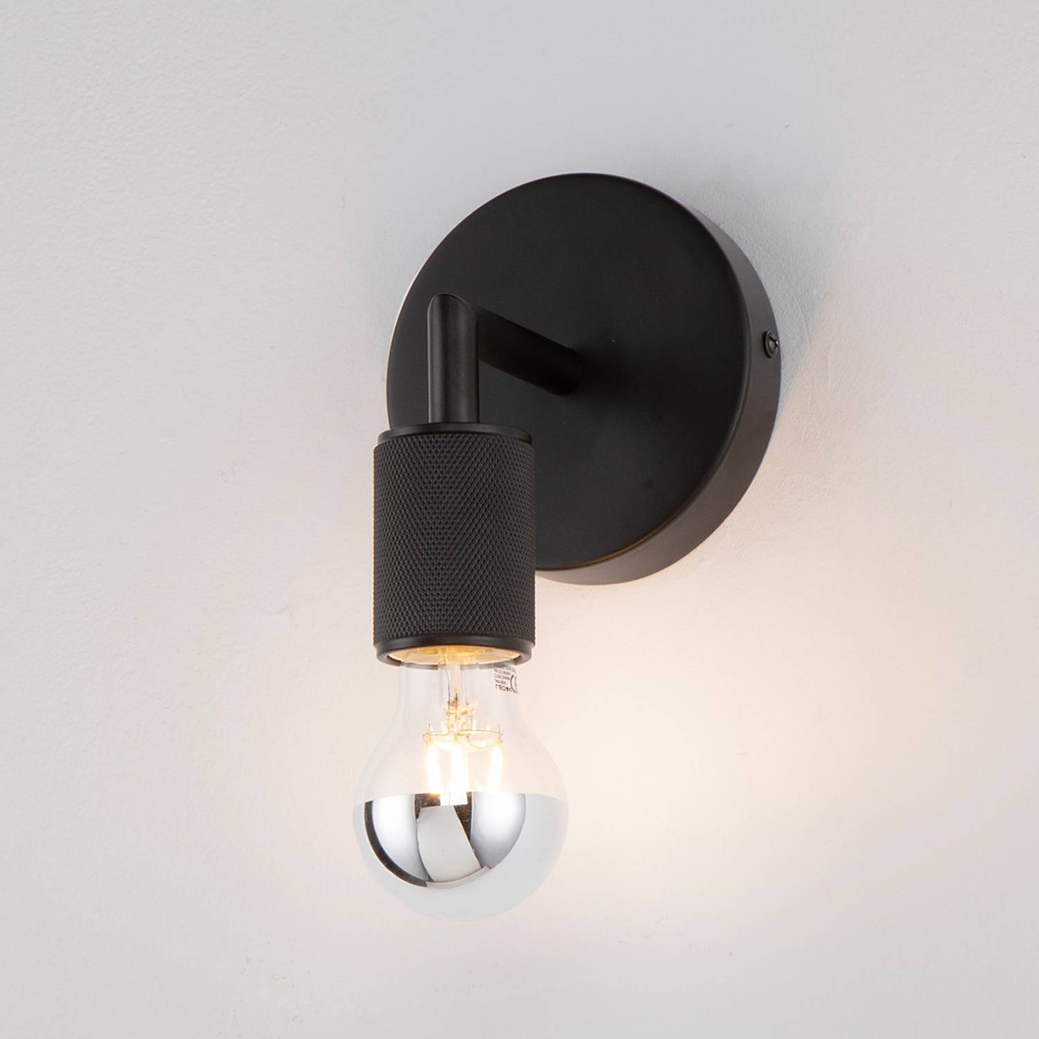 1-Flammig Royal Typ A Wandleuchte Aluminium Schwarz