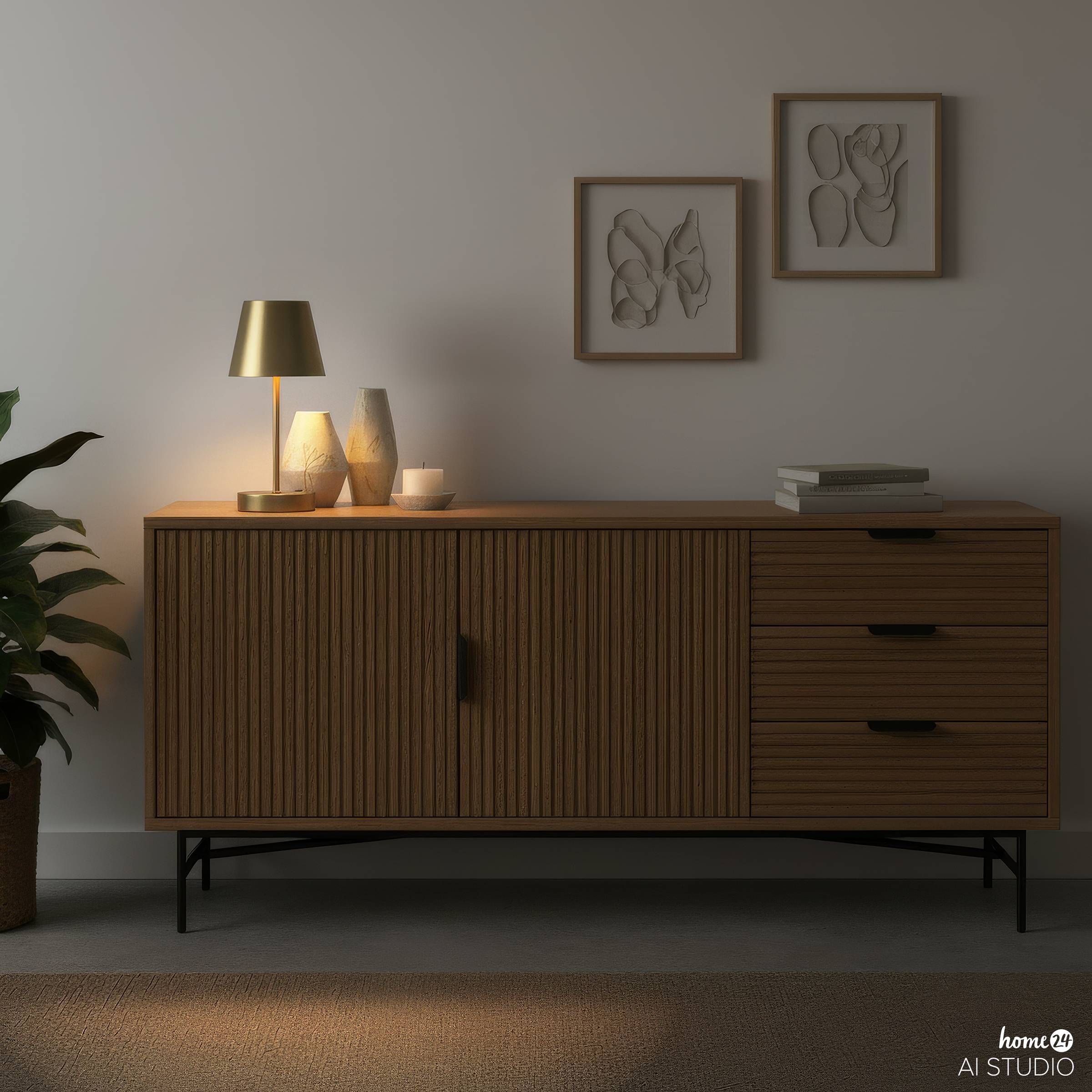 Dros Cordless Table Lamp Dimmable Gold