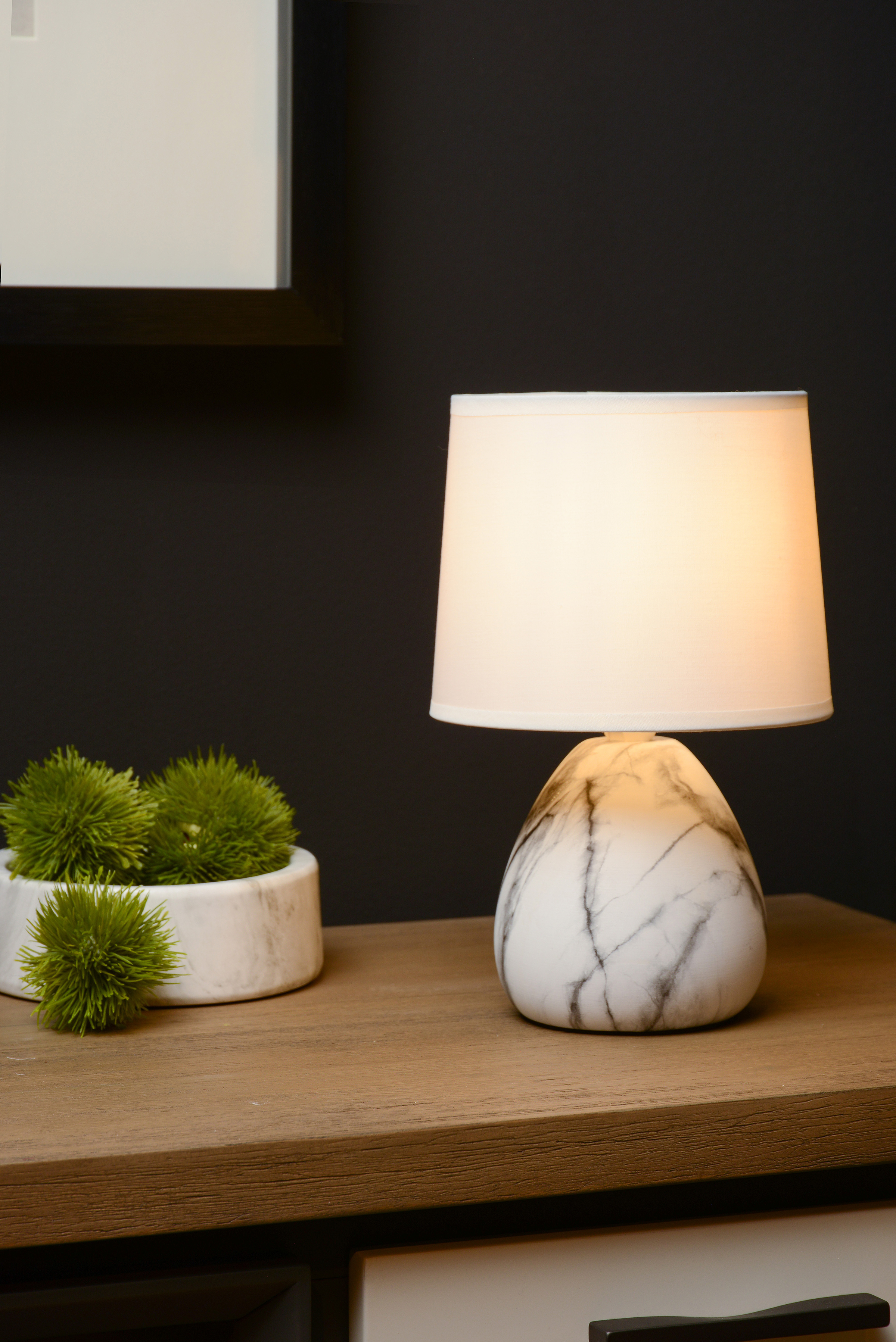 Marmo Table Lamp Ceramic Black