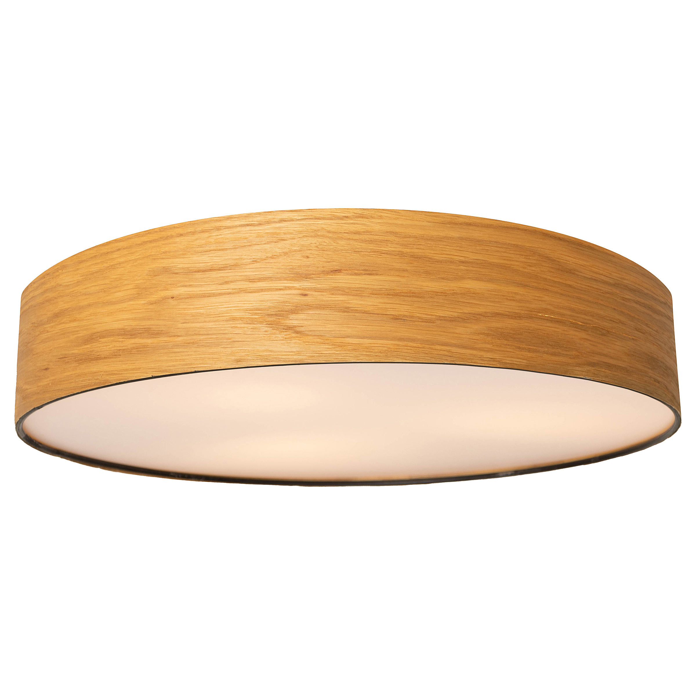 Nottingham LED Ceiling Light Iron White Wood Look