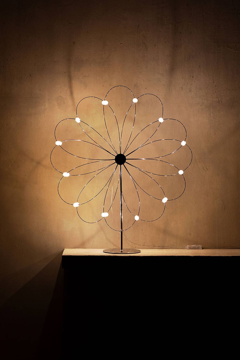 Winter Star Combi-Decoration Metal LED Silver