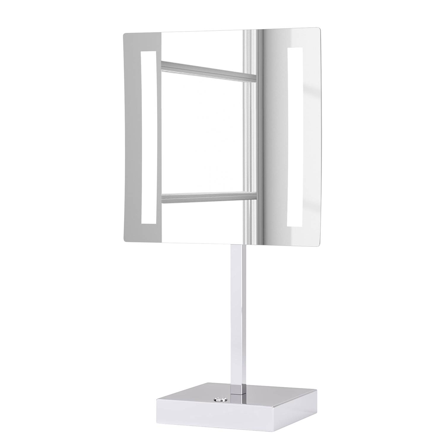 Paros Kosmetikspiegel mit Beleuchtung Aluminium Chrom