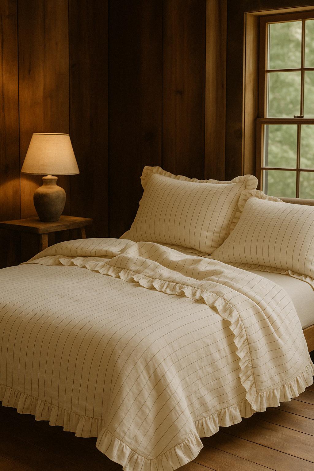 Amalia Bed linen set 3-piece. Premium-cotton 220x240 cm